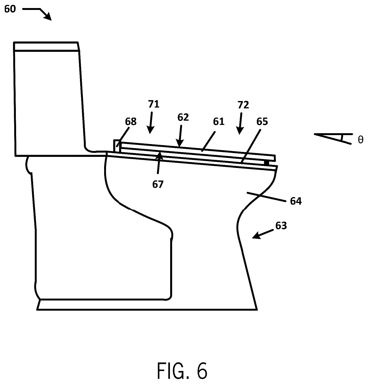 Patent US12590449 Figure 5 – Toilet