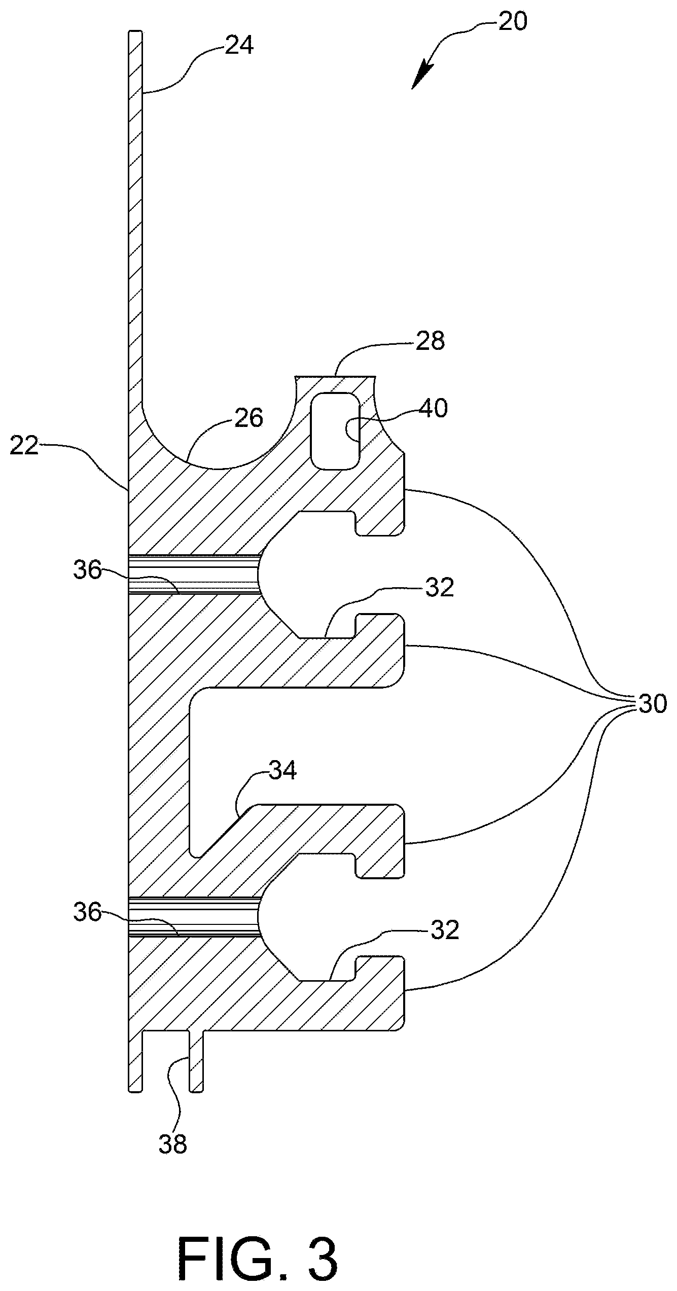 Patent US12590451 Figure 3 – Ledger board system