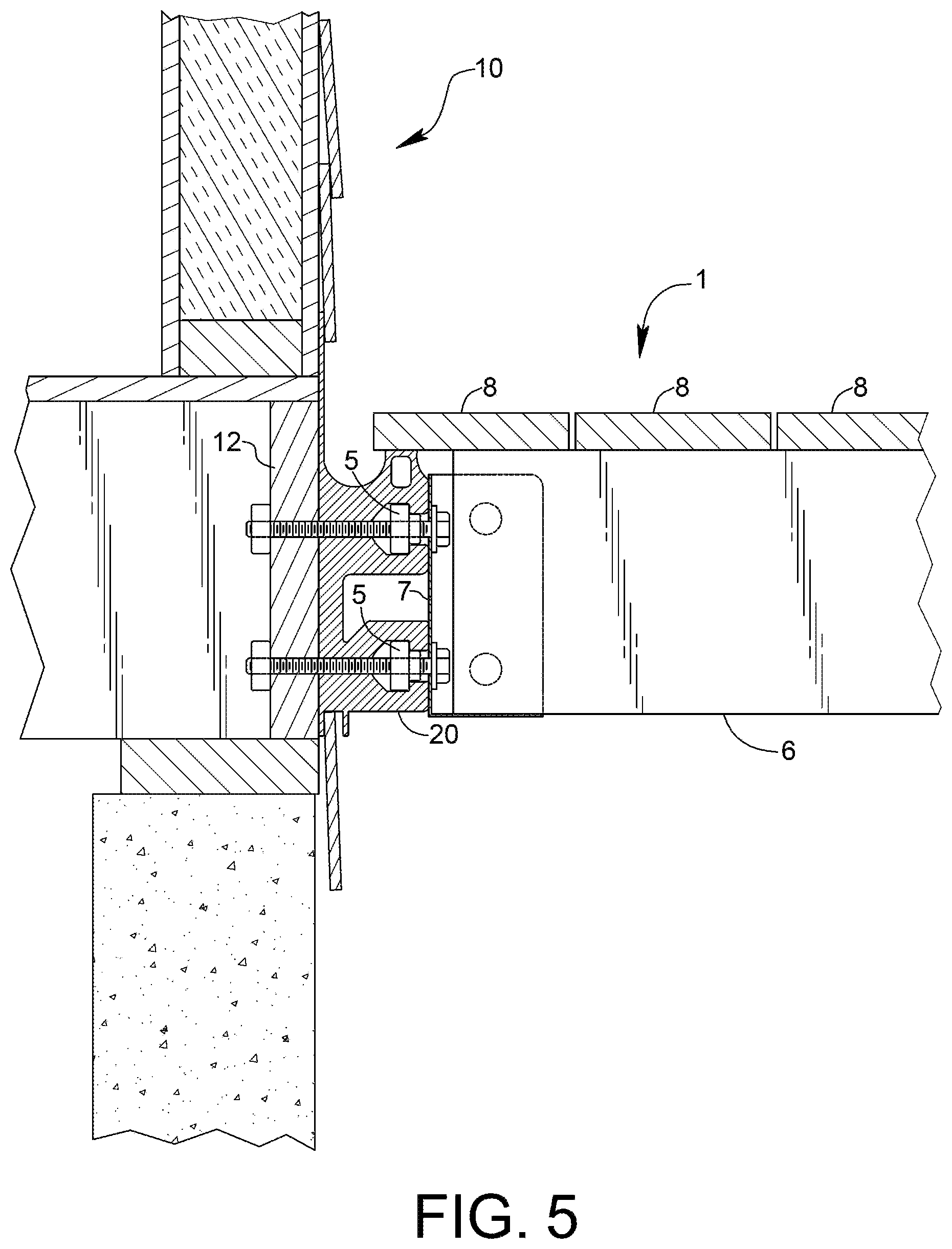 Patent US12590451 Figure 5 – Ledger board system