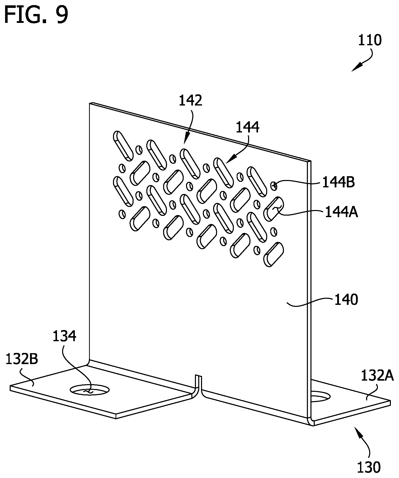 Patent US12590453 Figure 9 – Concealed structural connector