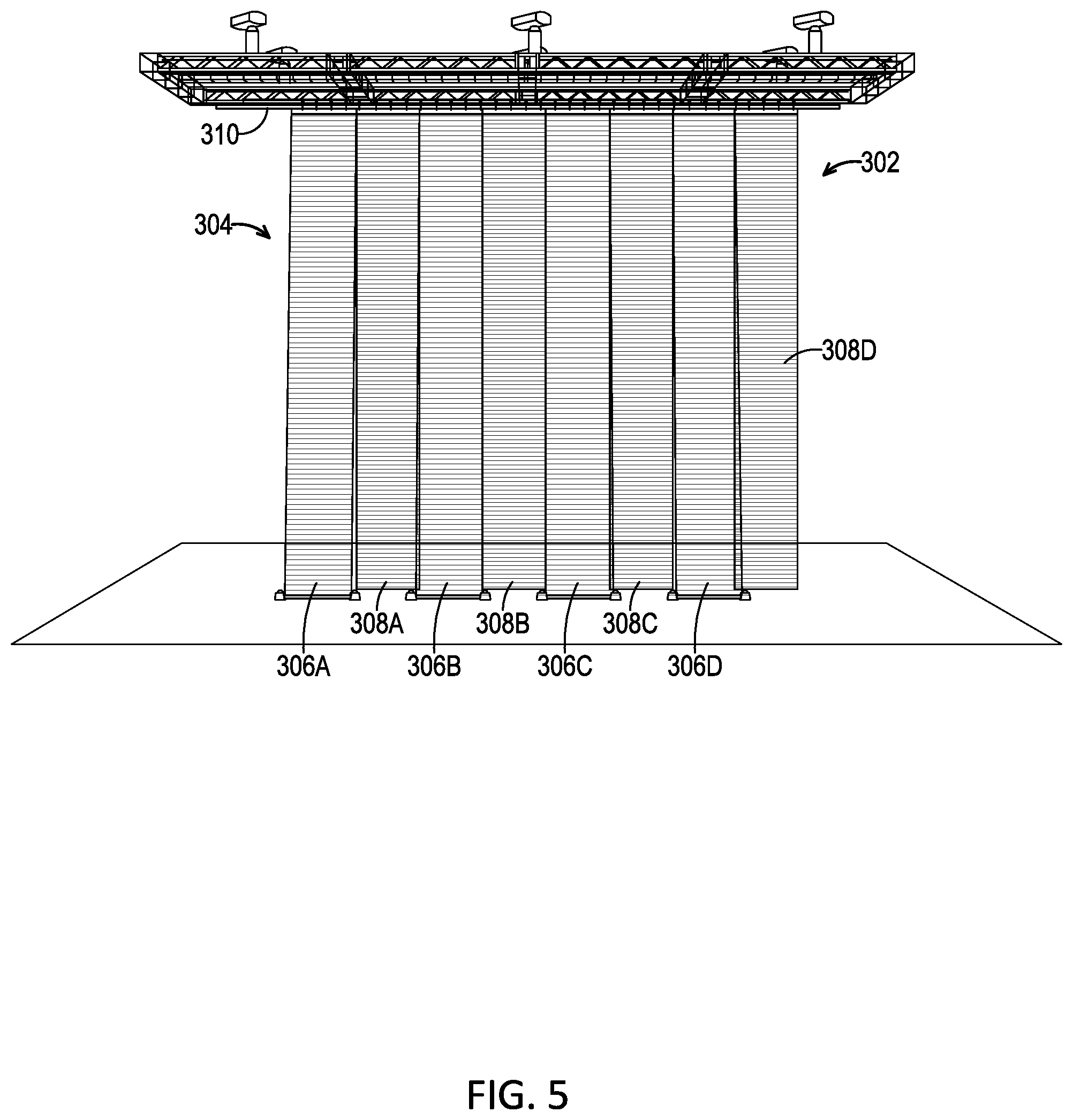 Patent US12590455 Figure 5 – Audio management system for a virtual production volume