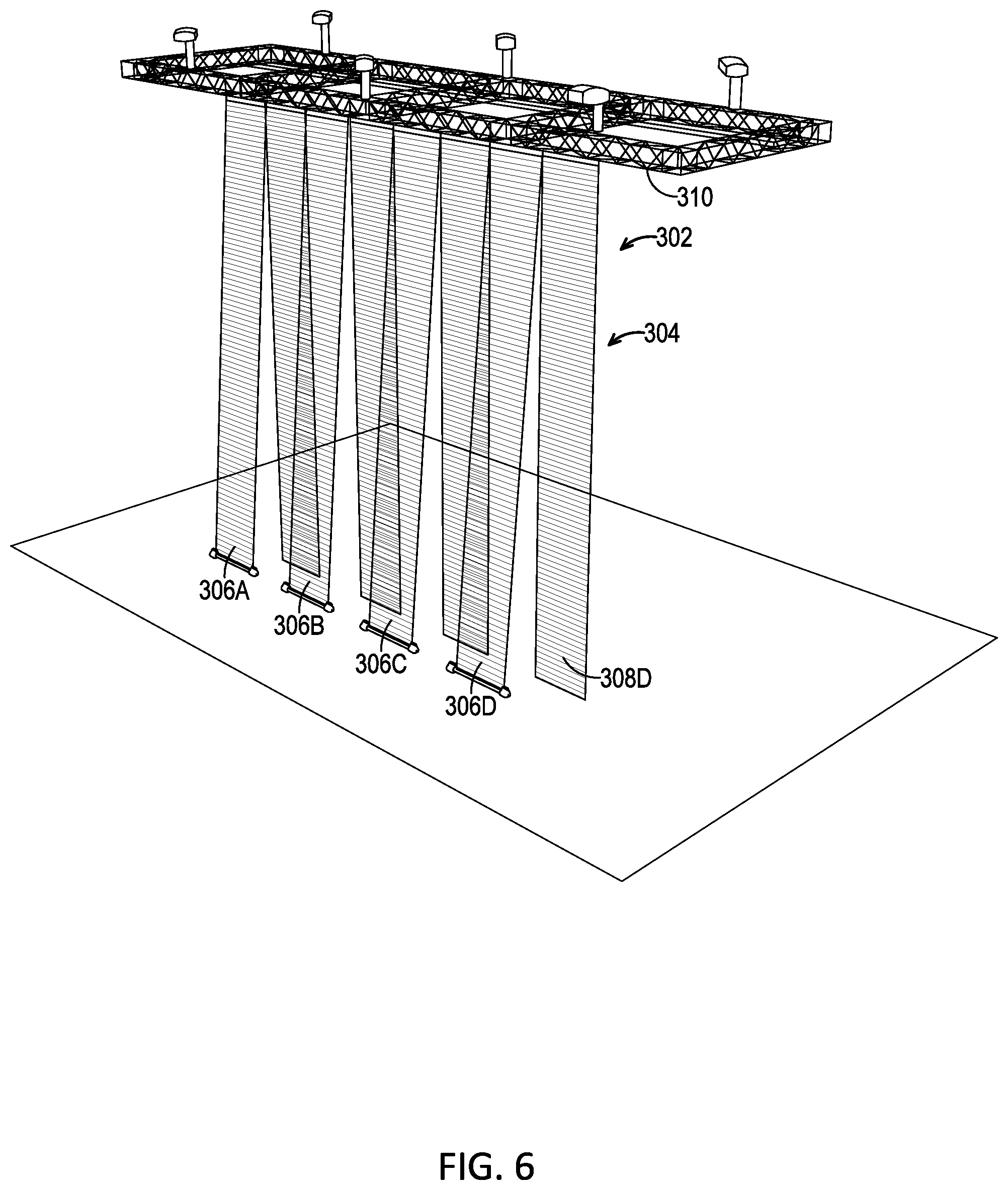 Patent US12590455 Figure 6 – Audio management system for a virtual production volume