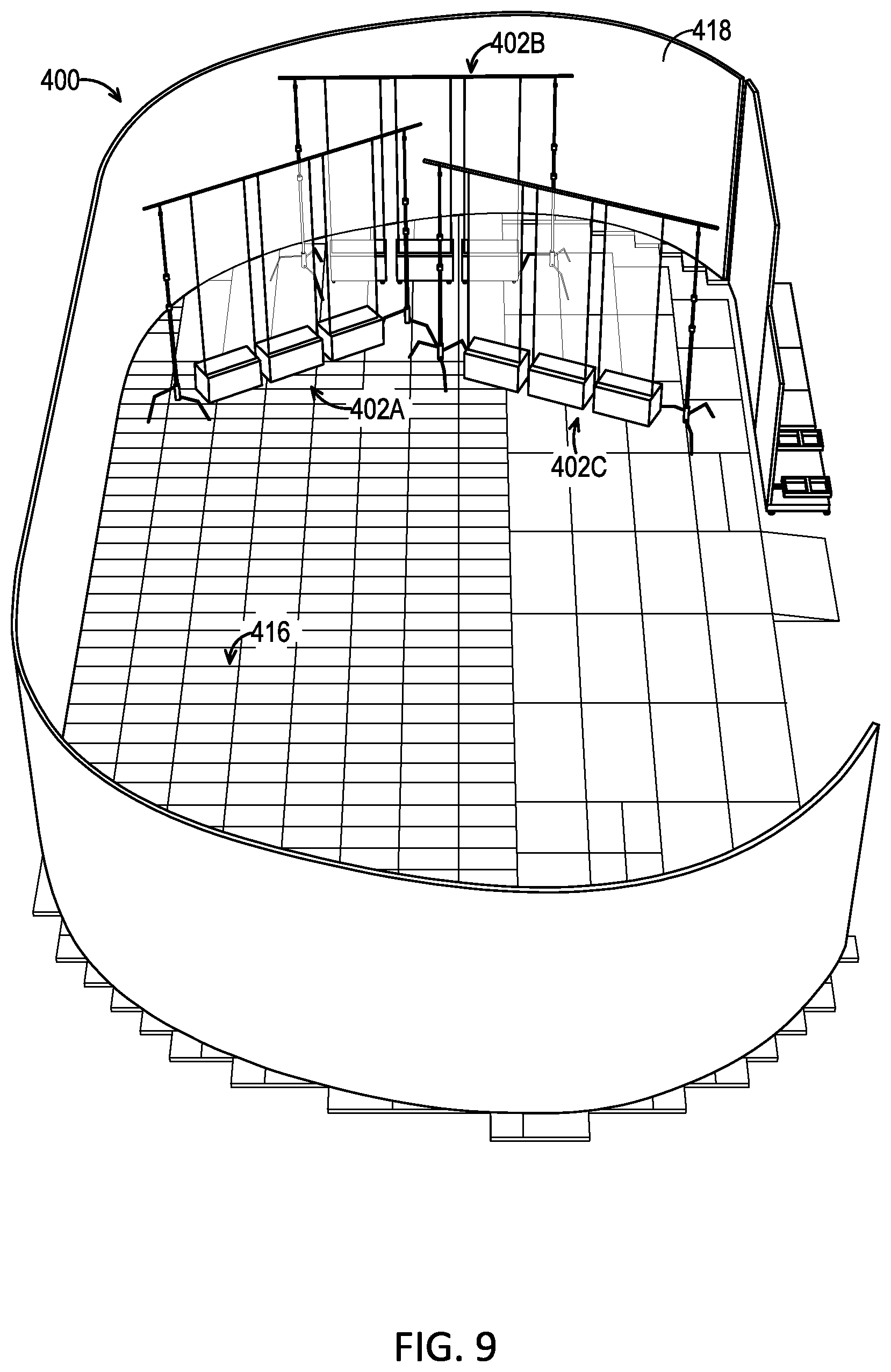 Patent US12590455 Figure 9 – Audio management system for a virtual production volume