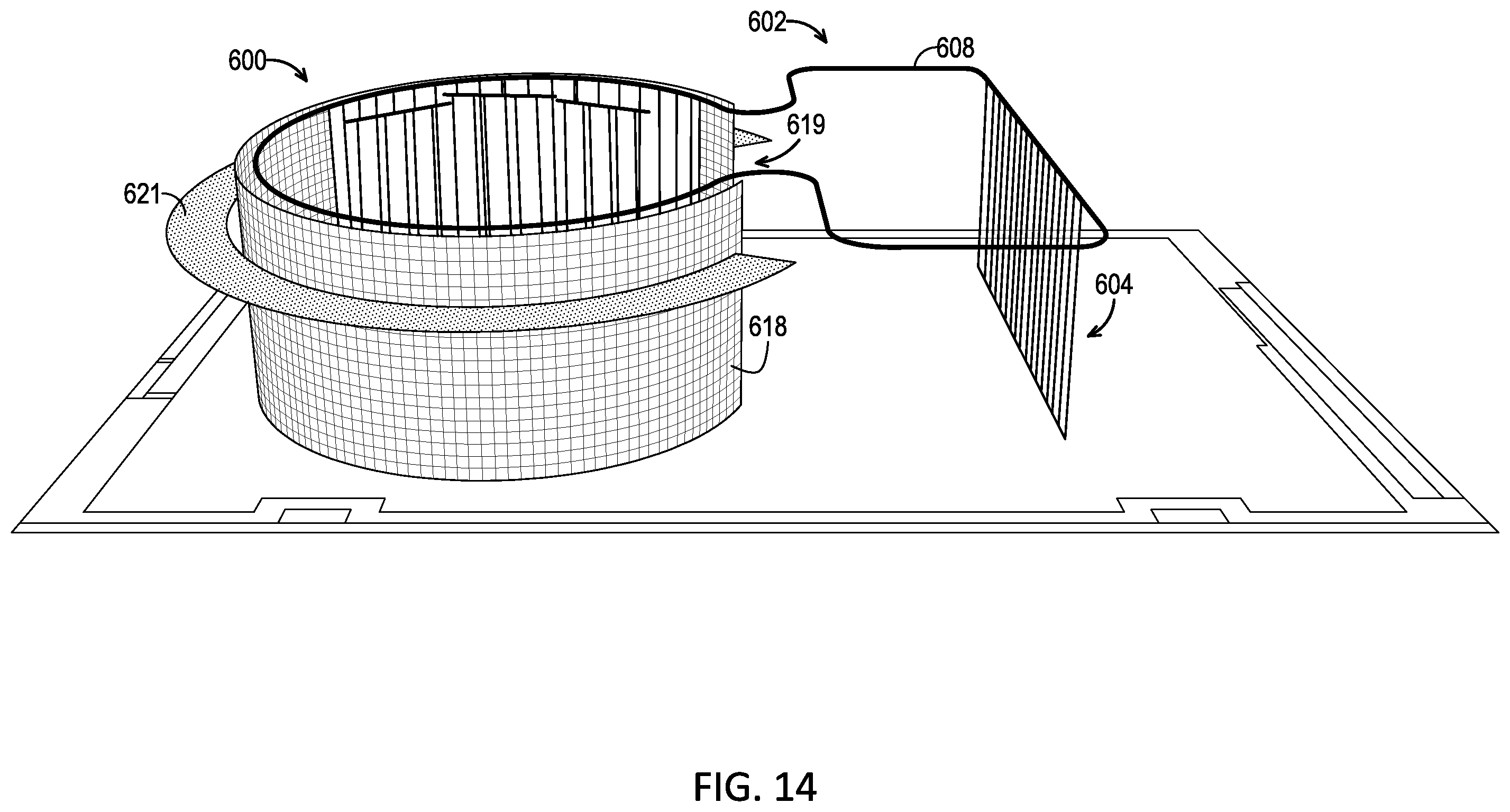 Patent US12590455 Figure 14 – Audio management system for a virtual production volume