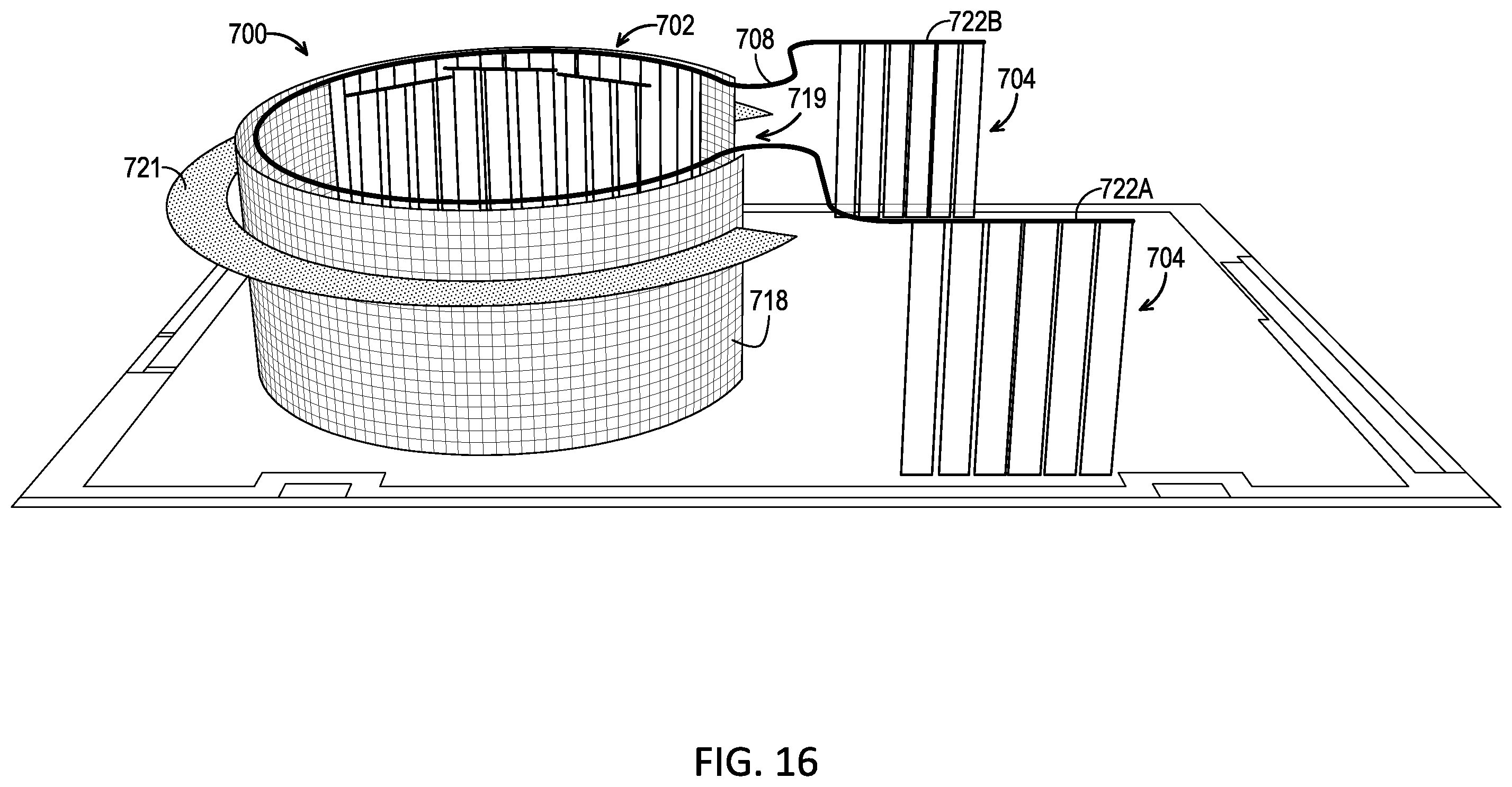 Patent US12590455 Figure 16 – Audio management system for a virtual production volume