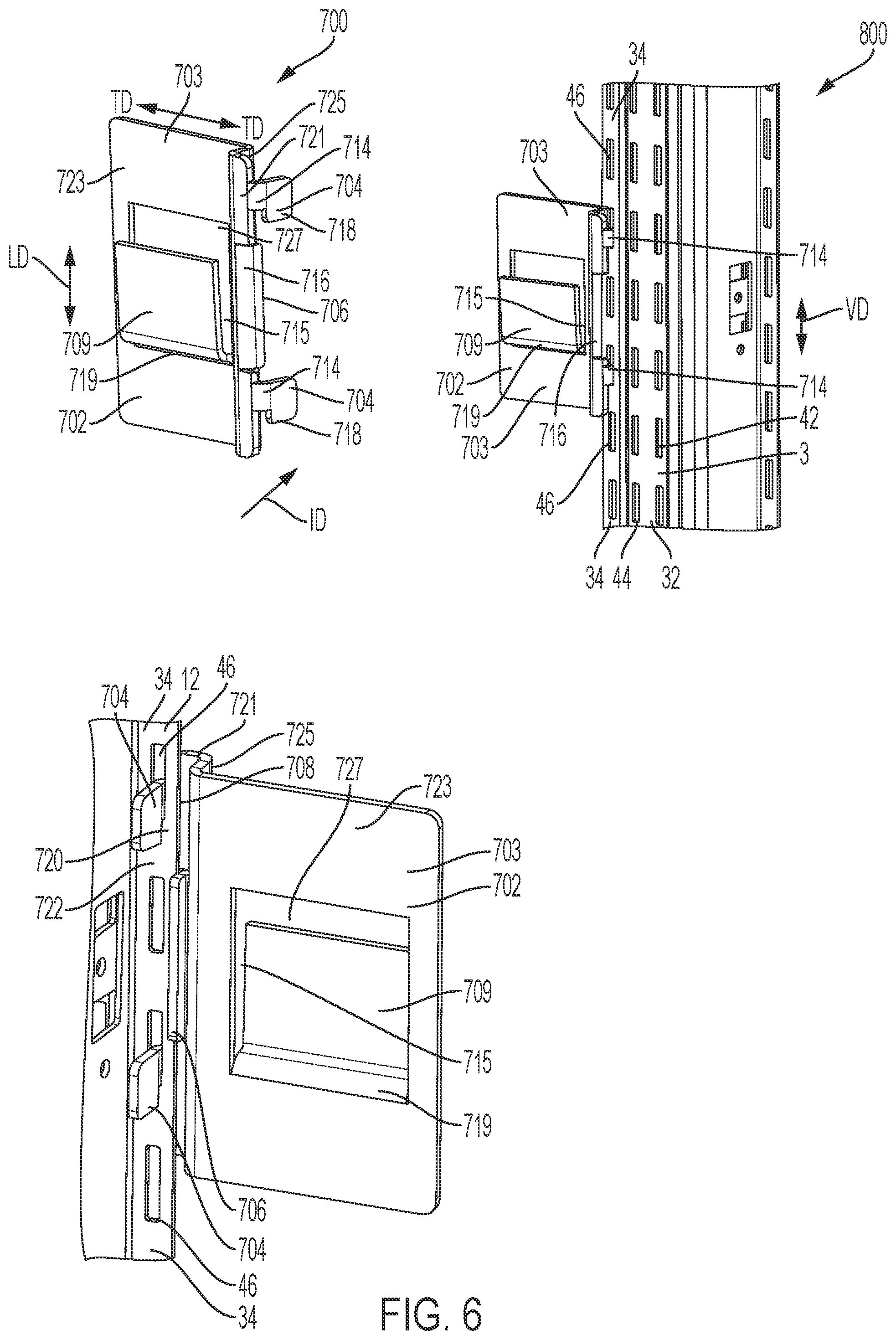 Patent US12590457 Figure 9 – System and method for mounting a panel to an internal frame of a modular wall
