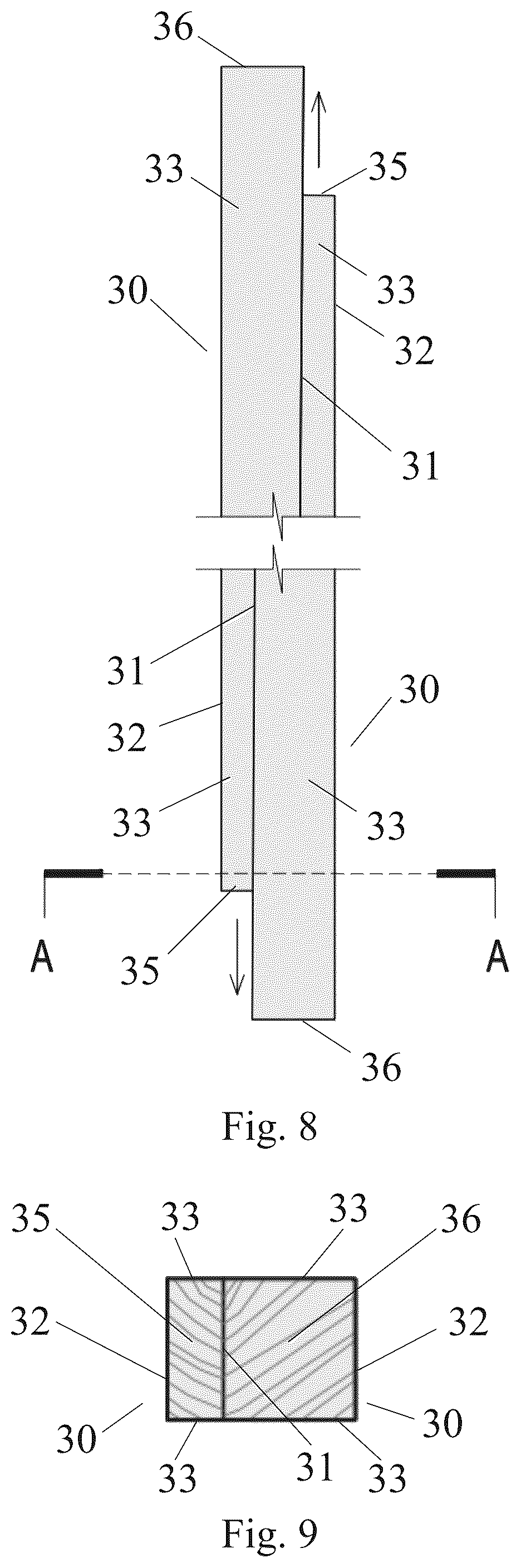 Patent US12590459 Figure 7 – Joint for wall panels made of cross laminated timber