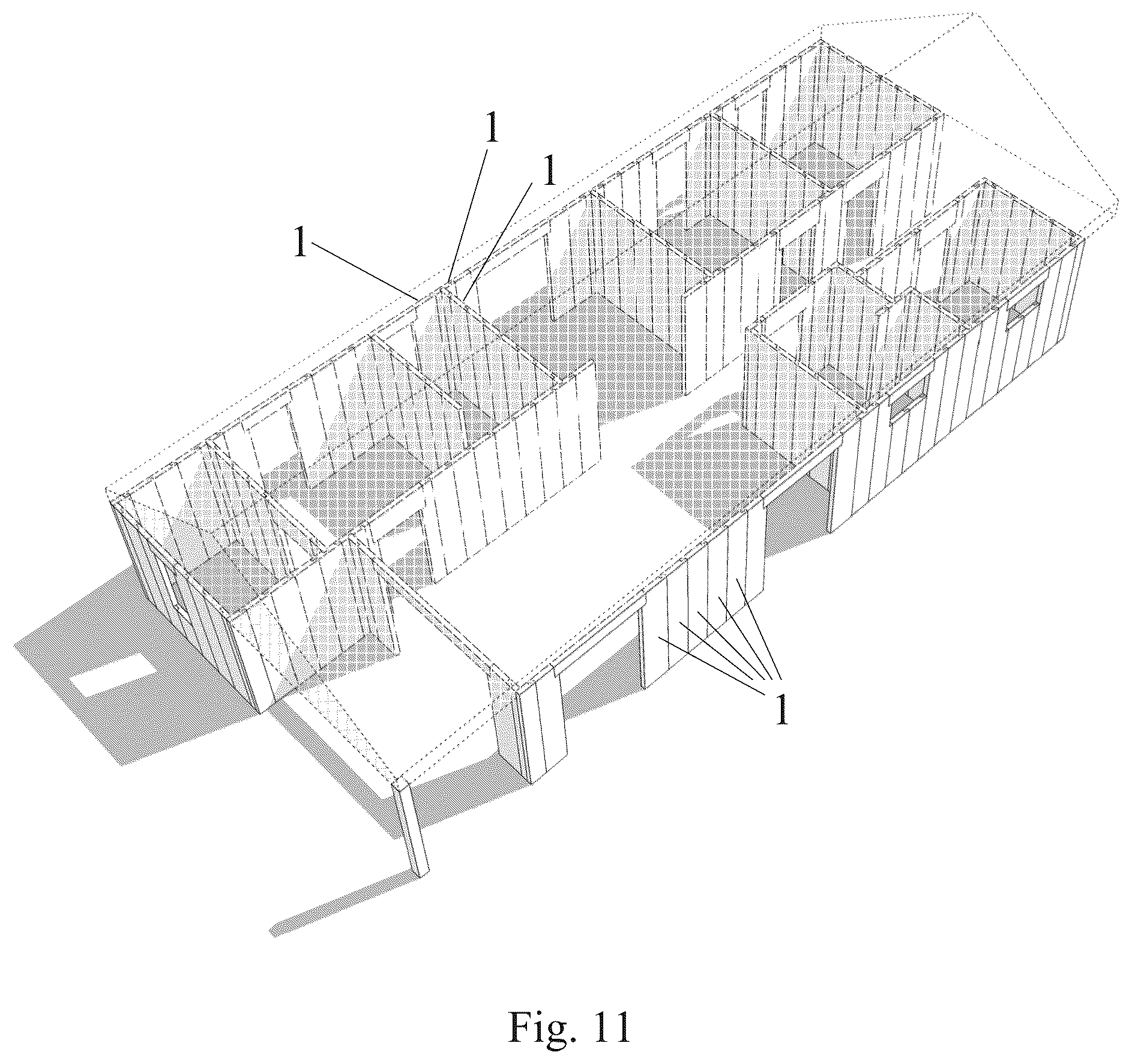 Patent US12590459 Figure 9 – Joint for wall panels made of cross laminated timber