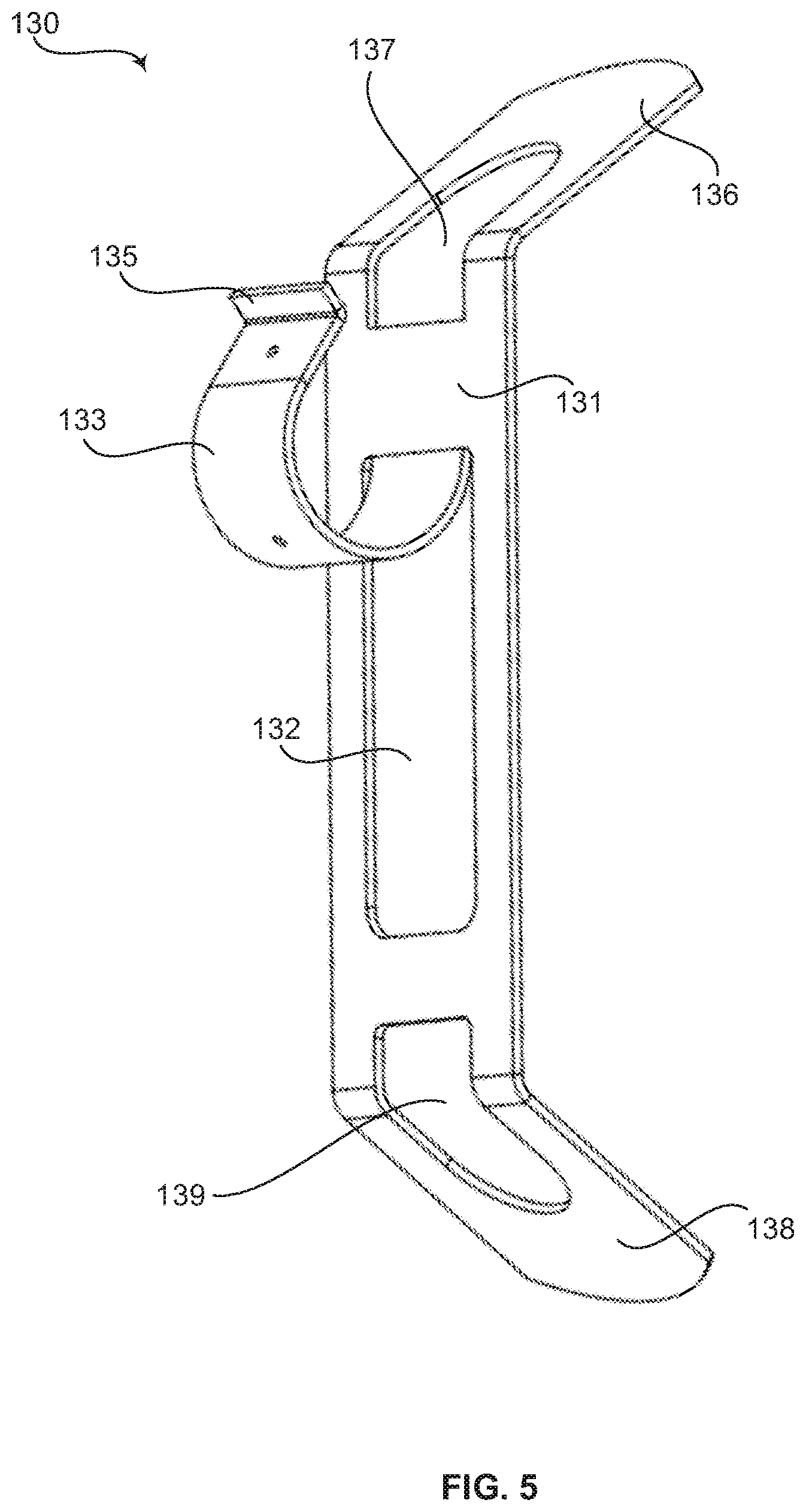 Patent US12590460 Figure 5 – Reinforcing bar cage connectors and methods of constructing reinforcing bar cages