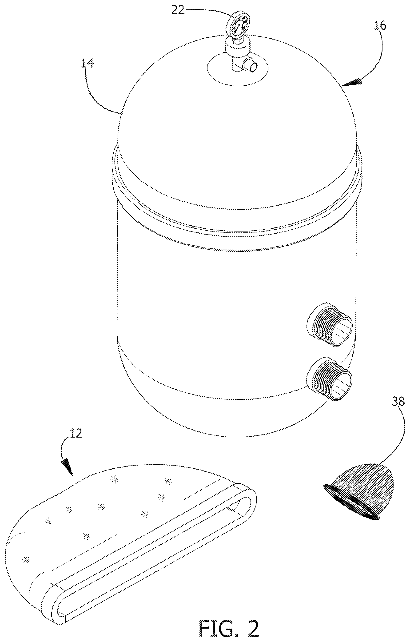Patent US12590466 Figure 2 – Pool filter protection device