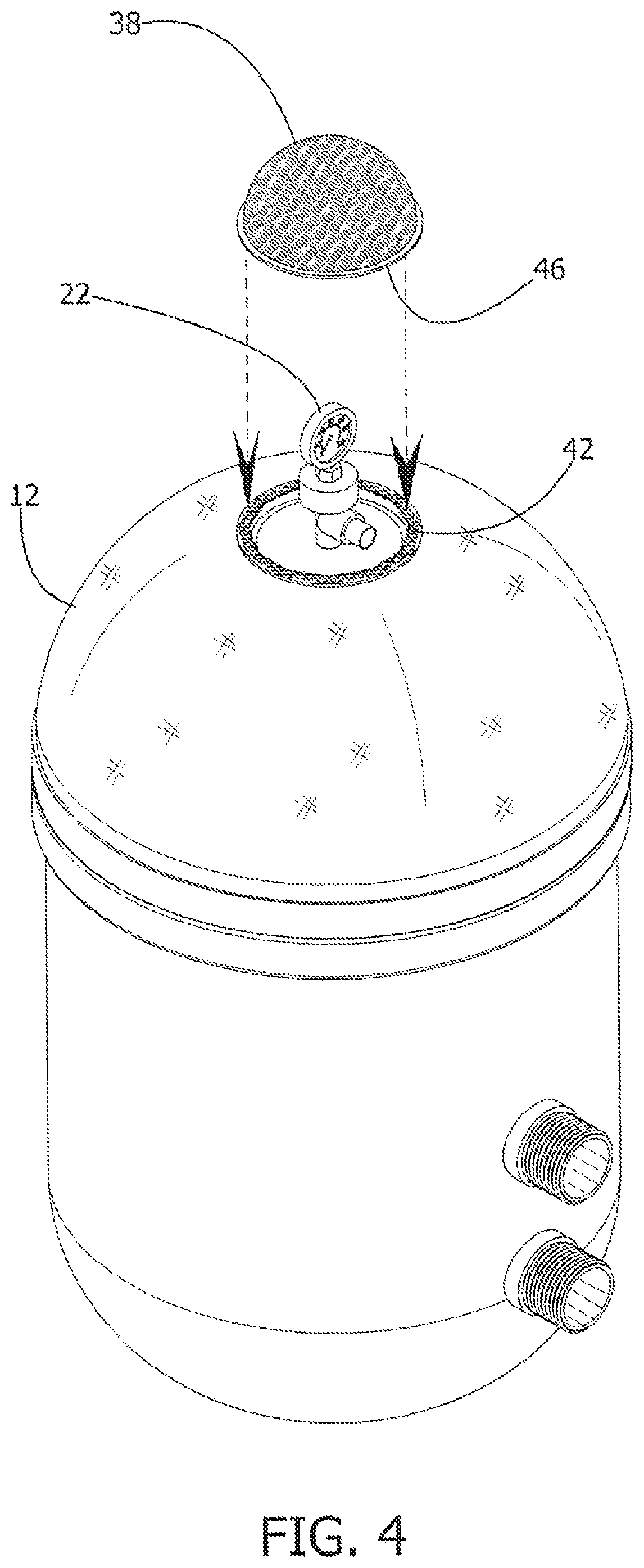 Patent US12590466 Figure 4 – Pool filter protection device