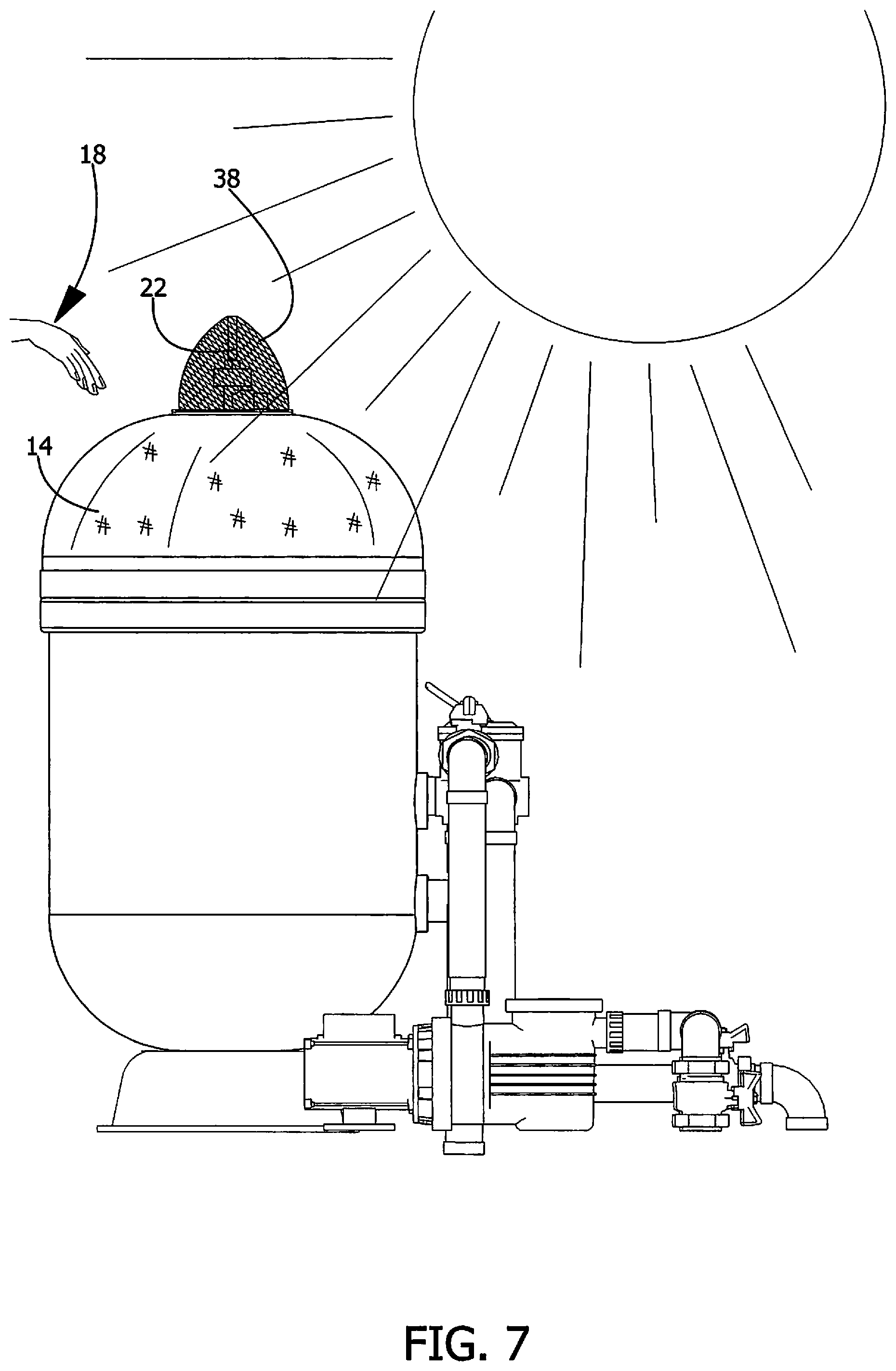 Patent US12590466 Figure 7 – Pool filter protection device