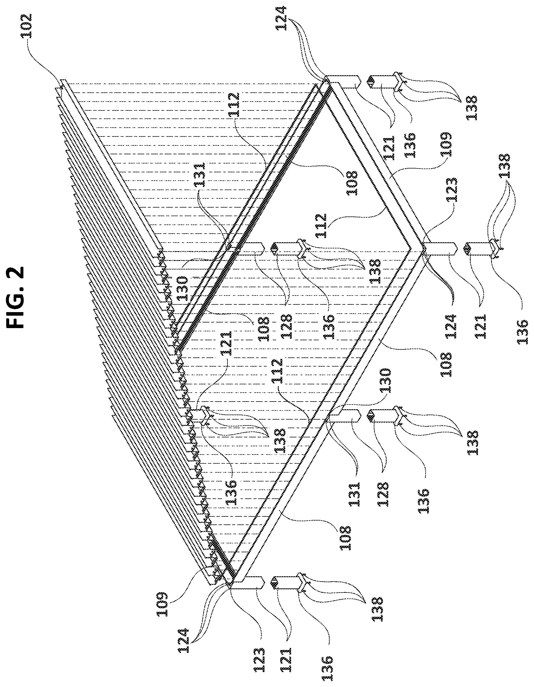 Patent US12590469 Figure 2 – Carport pergola