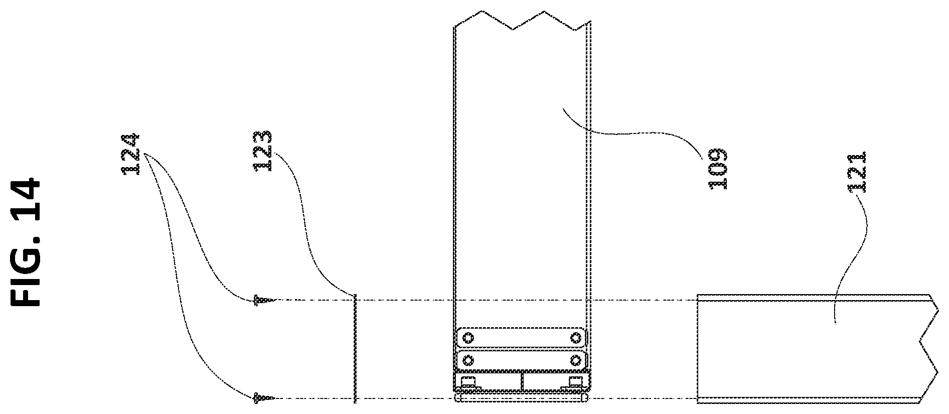 Patent US12590469 Figure 14 – Carport pergola