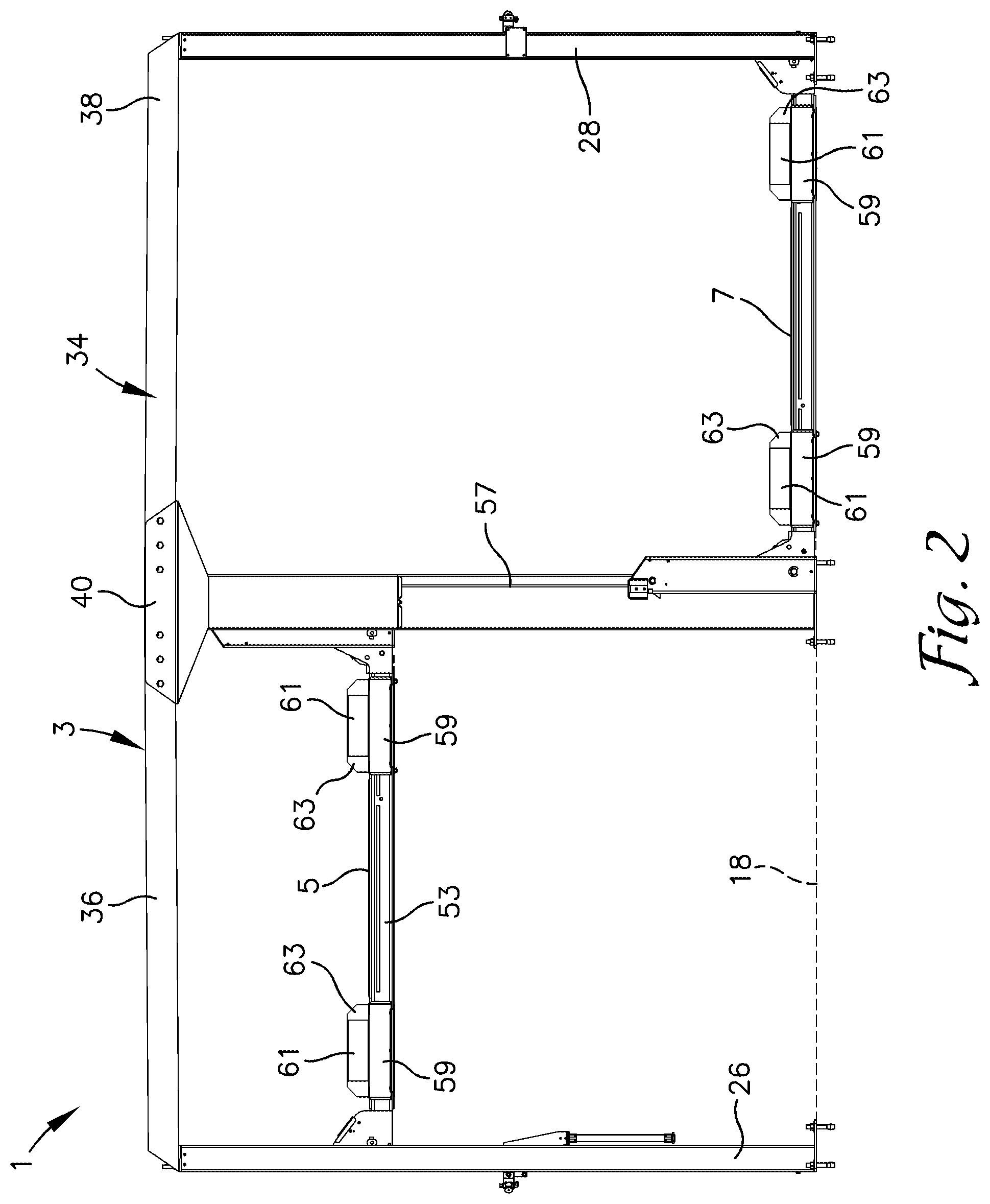 Patent US12590470 Figure 2 – Double-wide independent platform parking lift
