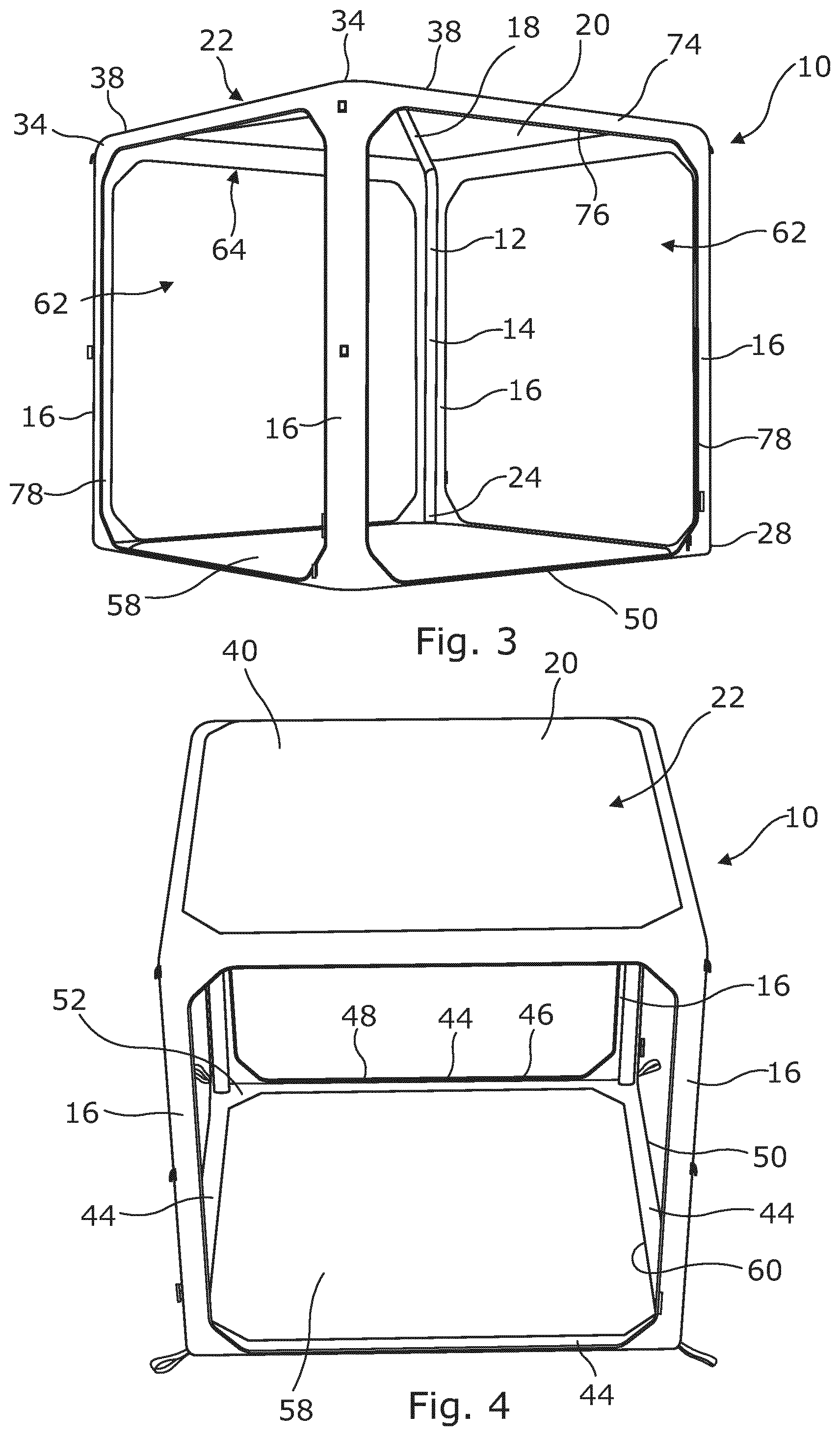 Patent US12590471 Figure 2 – Portable shelter