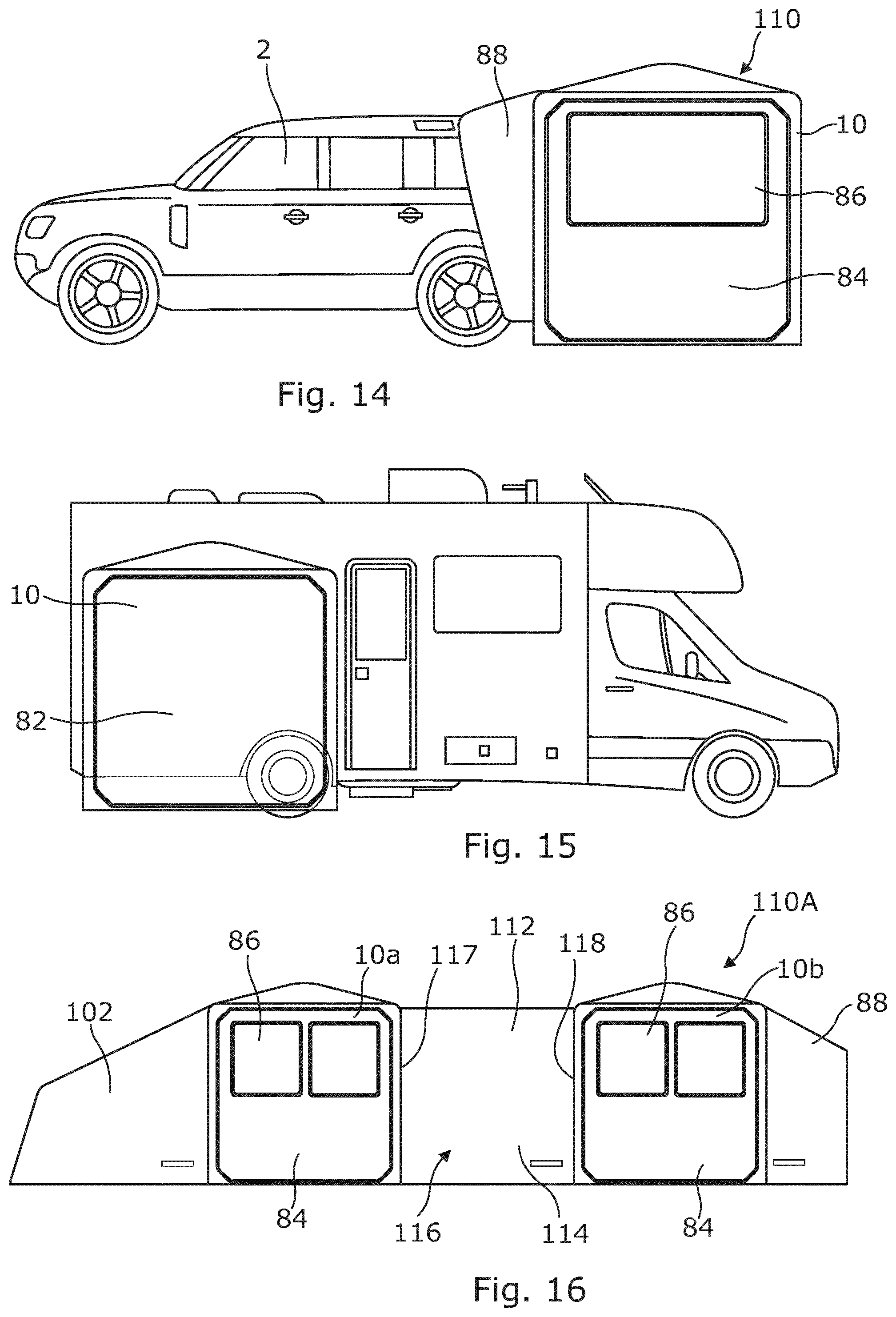 Patent US12590471 Figure 6 – Portable shelter