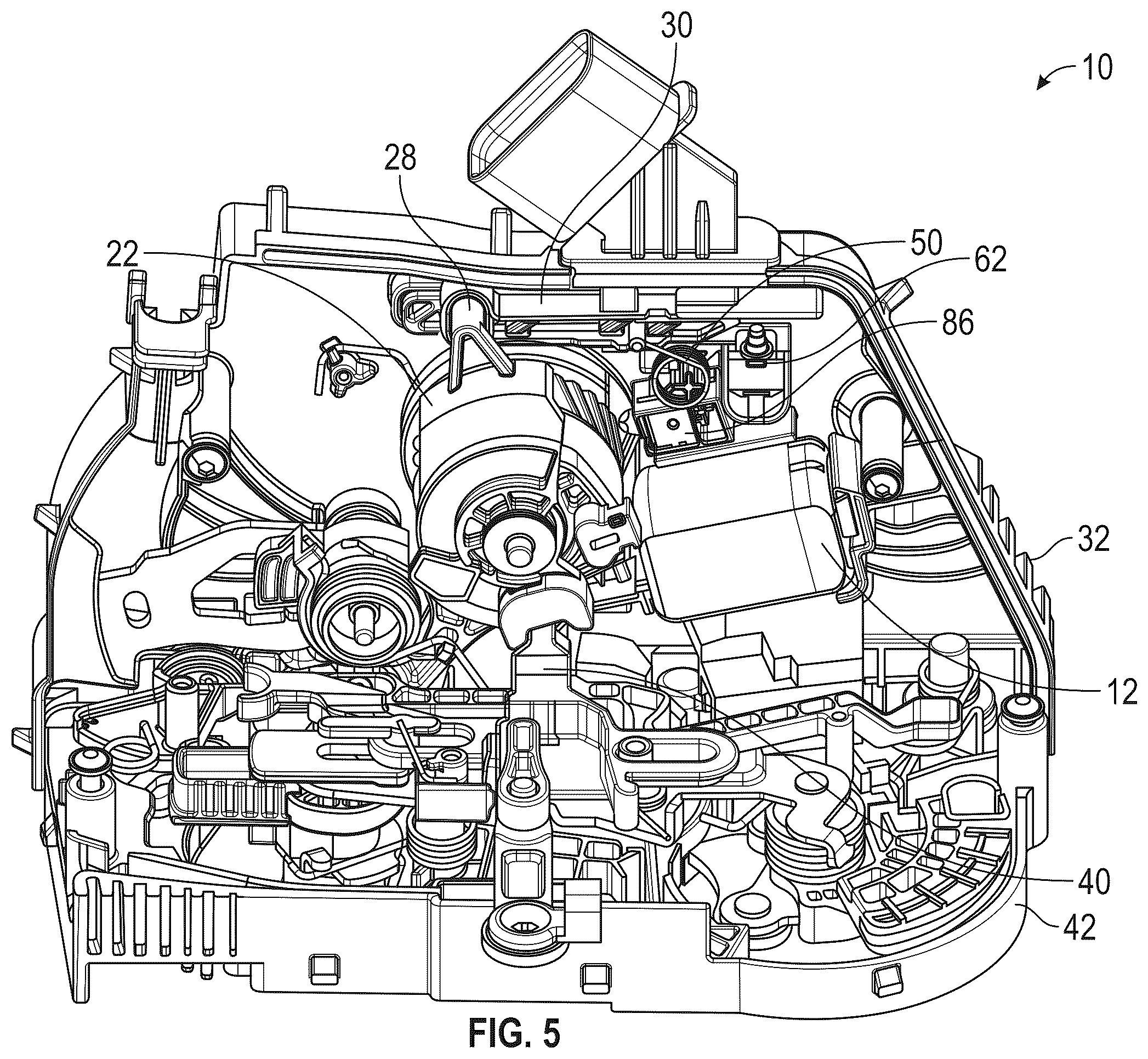 Patent US12590474 Figure 11 – Vehicle door latch