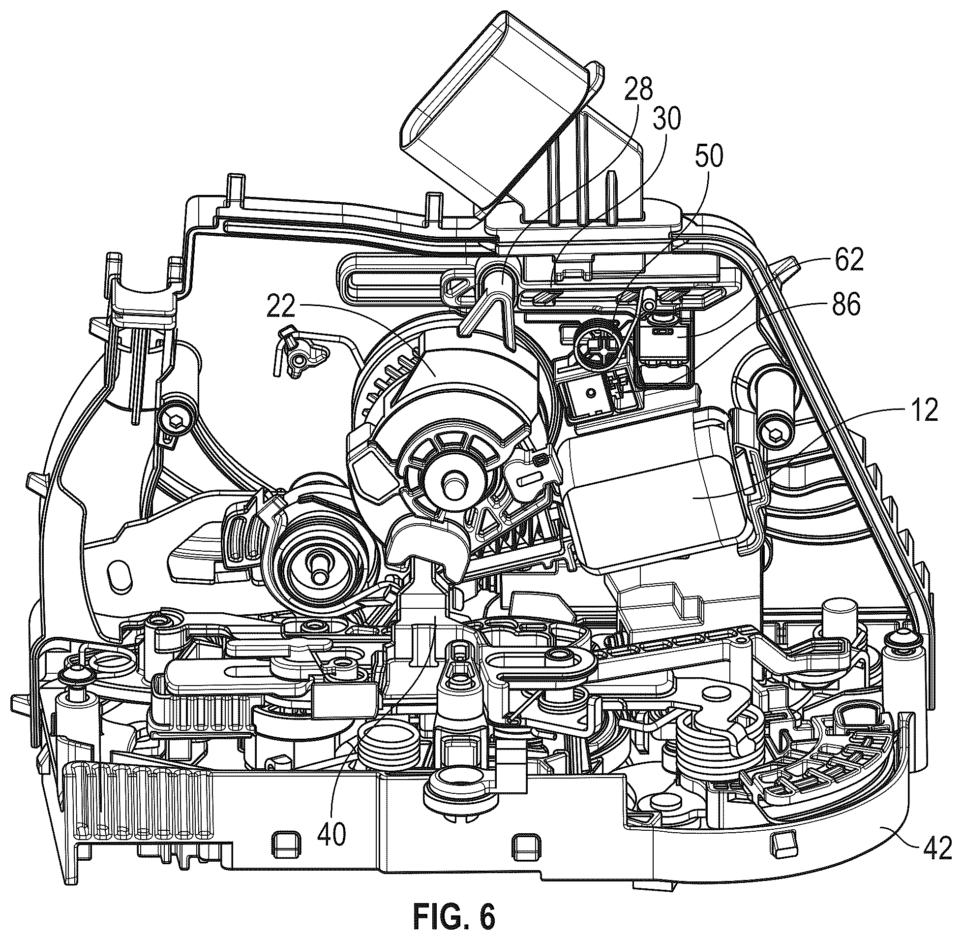 Patent US12590474 Figure 12 – Vehicle door latch