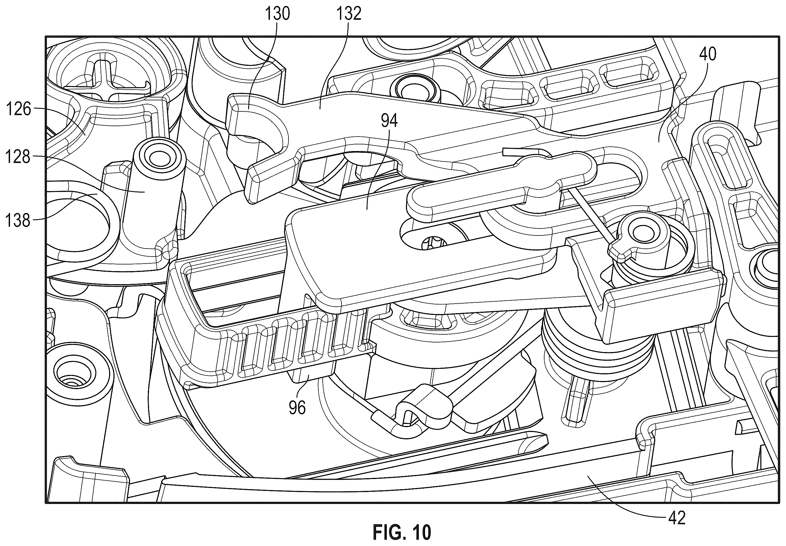 Patent US12590474 Figure 15 – Vehicle door latch