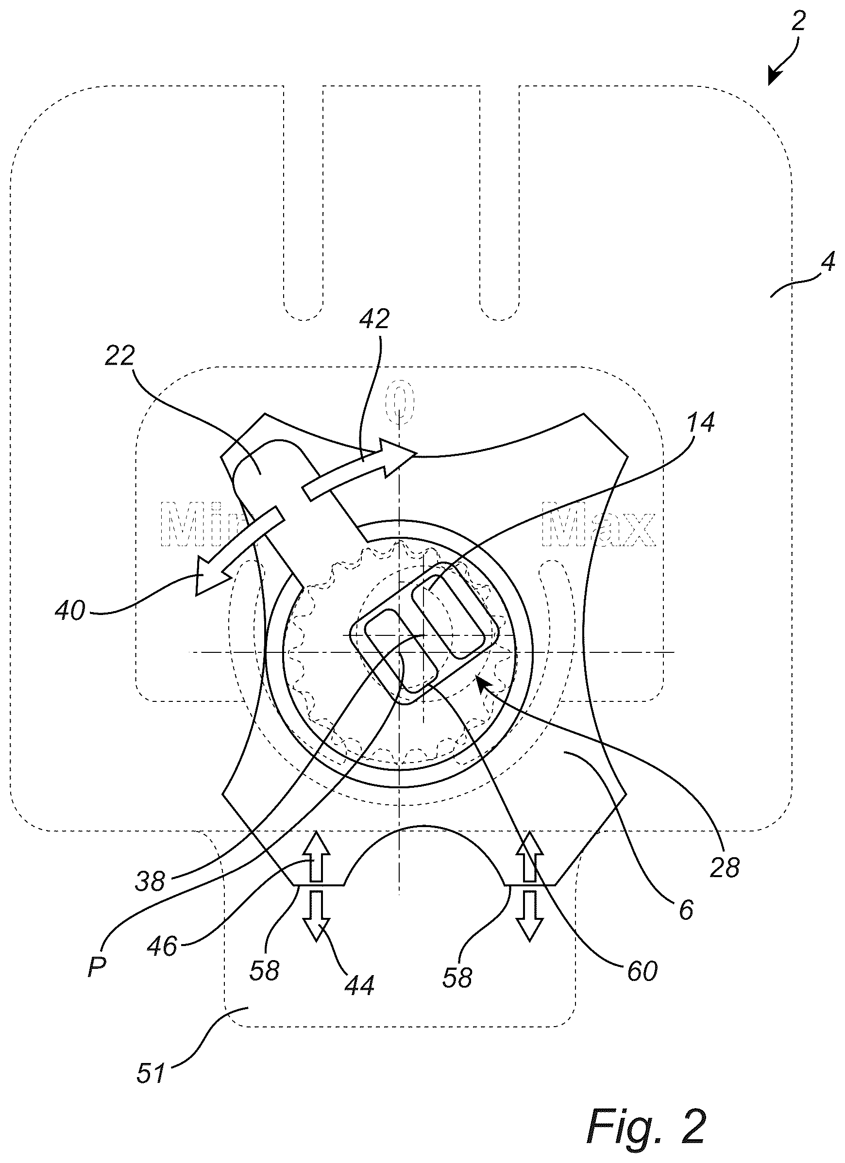 Patent US12590481 Figure 3 – Guide device for a sliding screen system