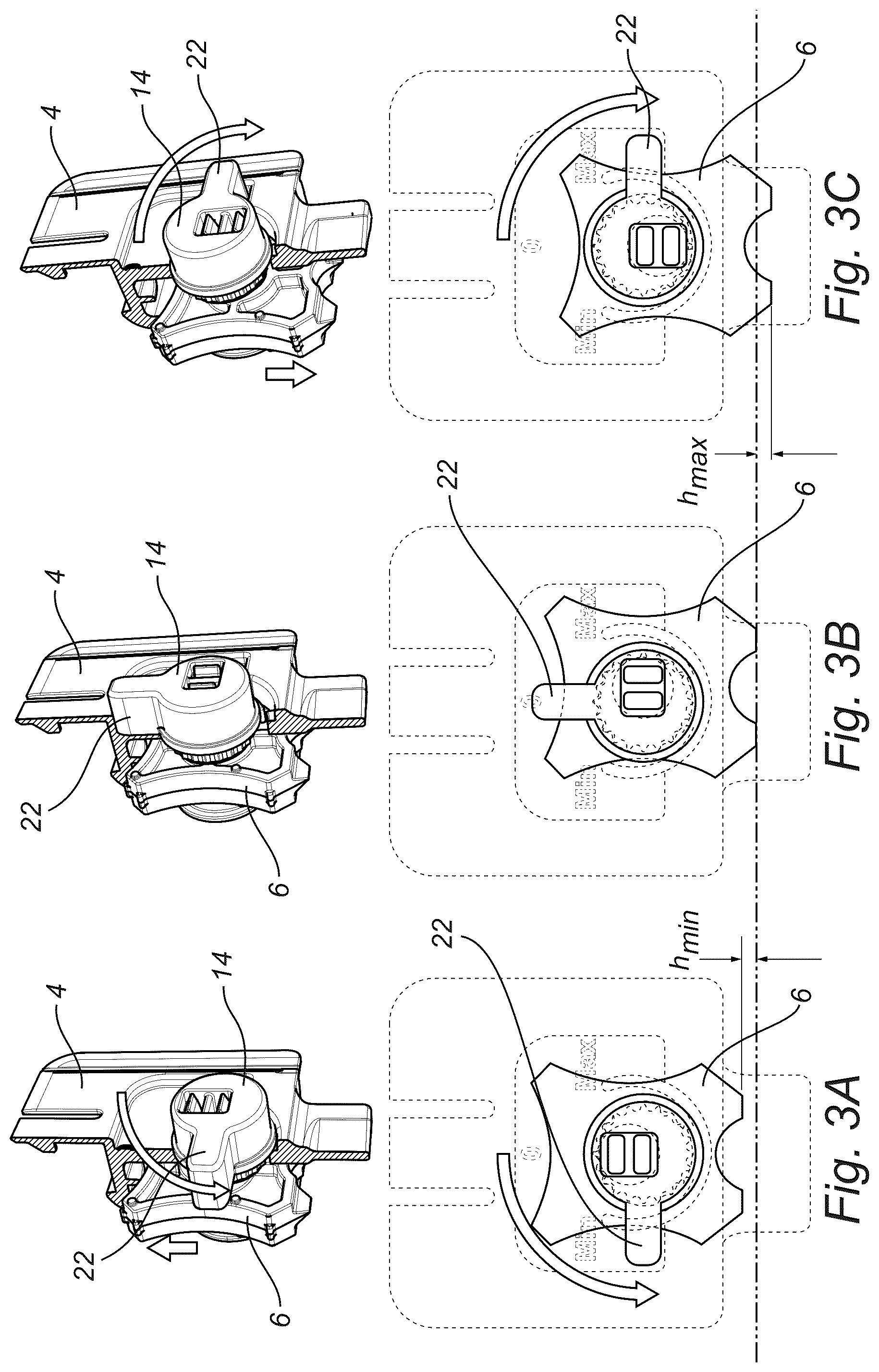 Patent US12590481 Figure 4 – Guide device for a sliding screen system