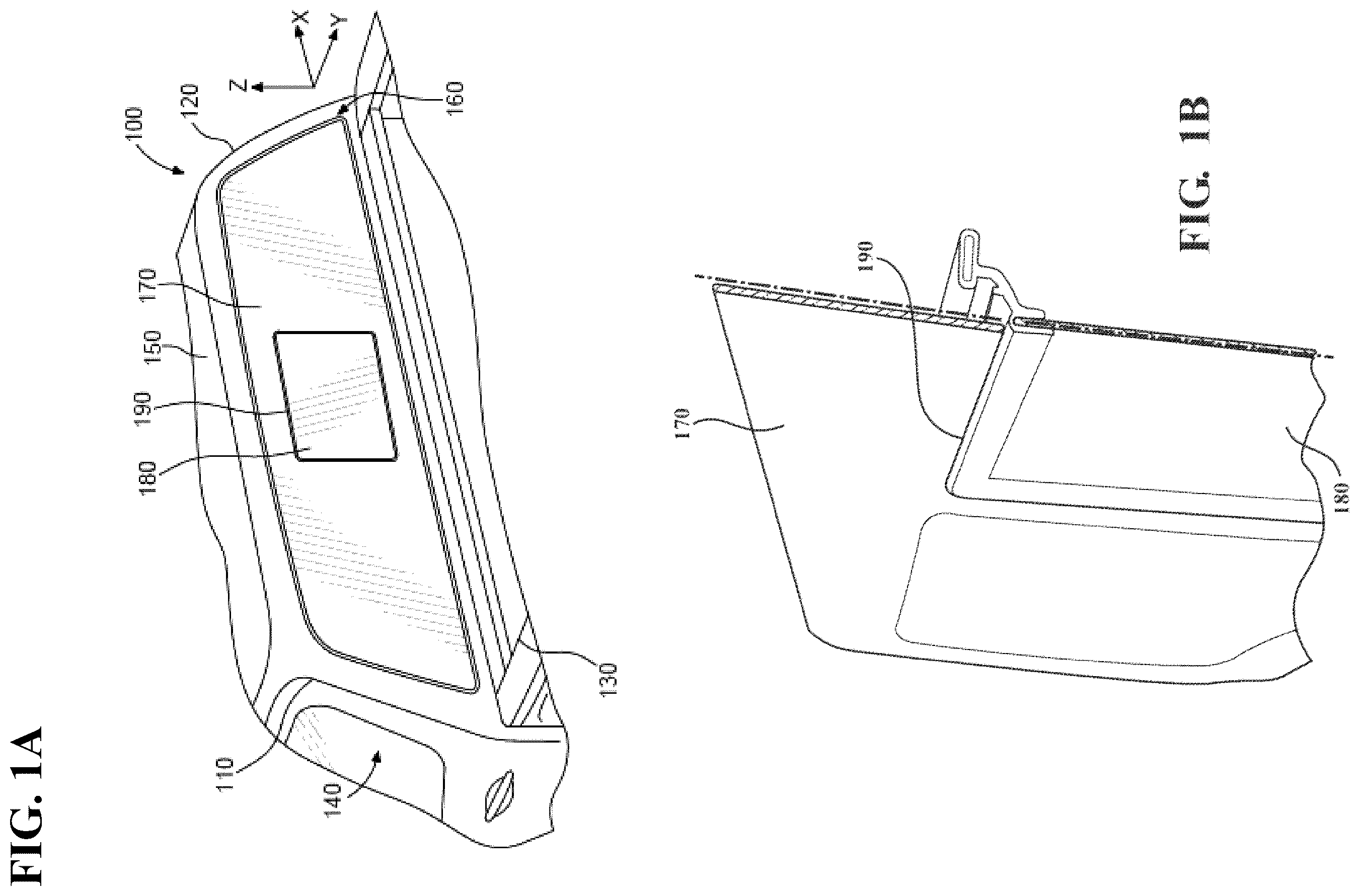 Patent US12590482 Figure 1 – Sliding window assembly with flush-closing moving panel