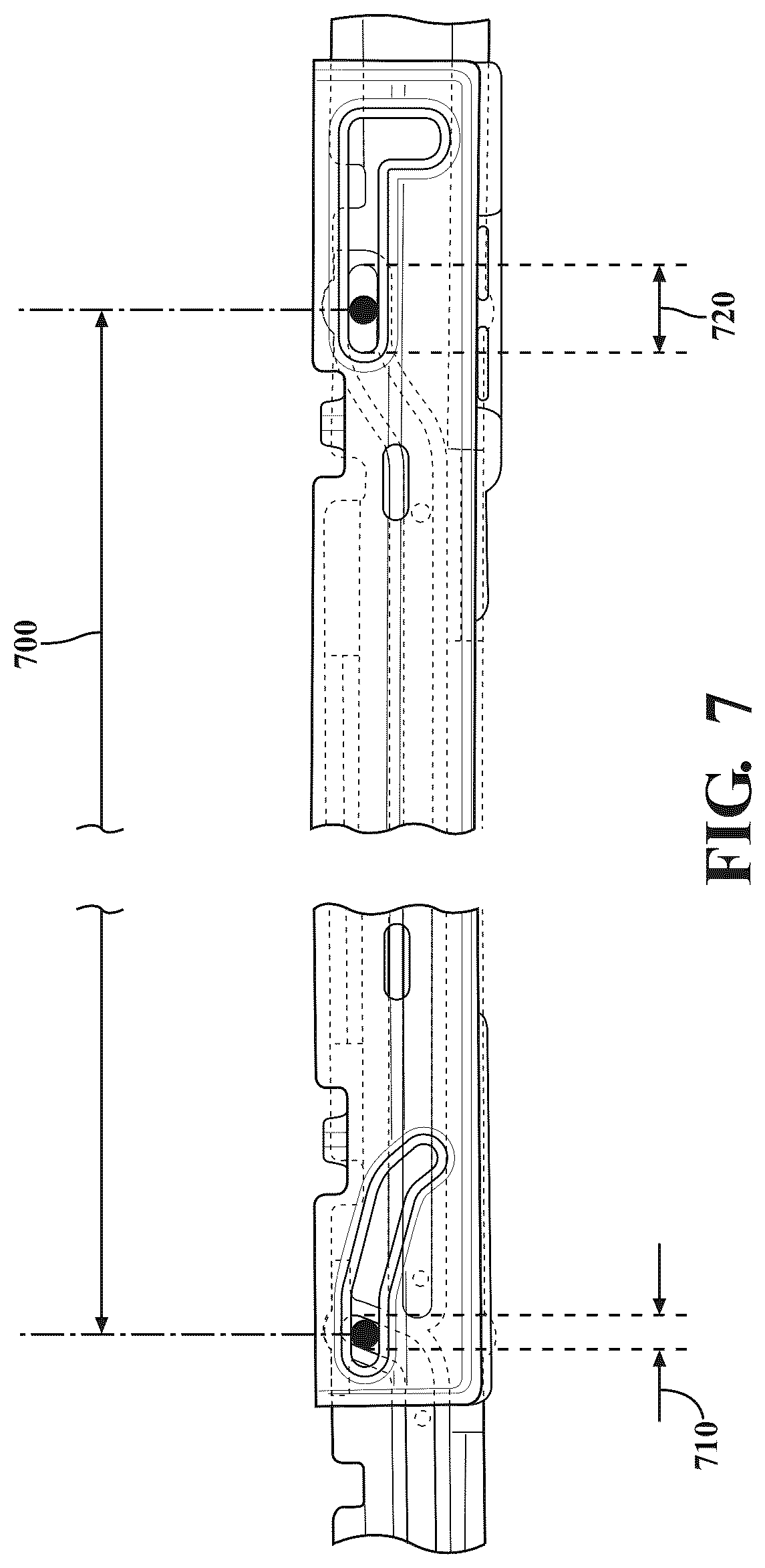 Patent US12590482 Figure 7 – Sliding window assembly with flush-closing moving panel
