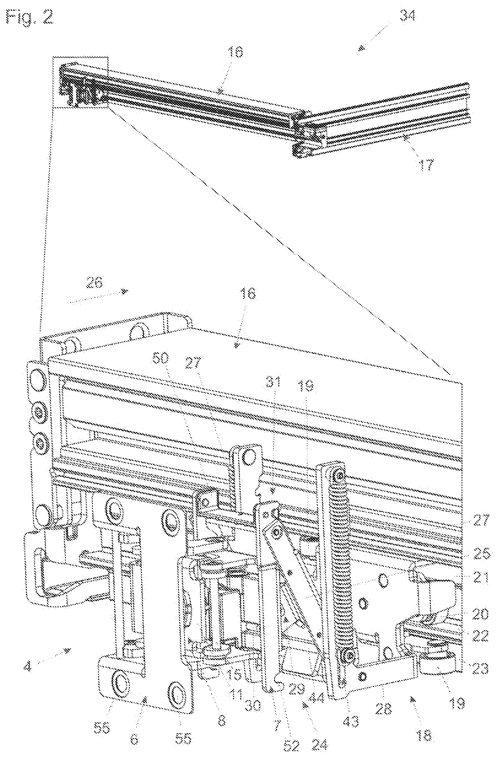 Patent US12590483 Figure 3 – Guide device for guiding a furniture part