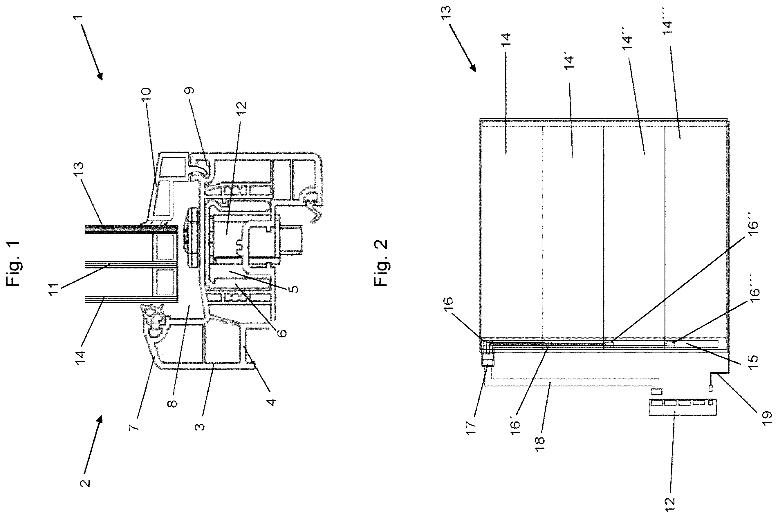 Patent US12590489 Figure 1 – Window or door, and building wall comprising said window or door