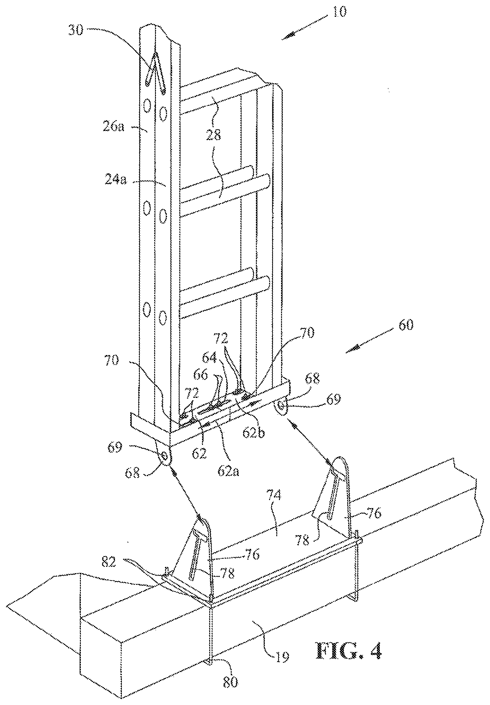 Patent US12590492 Figure 3 – Removable step ladder for recreational vehicle
