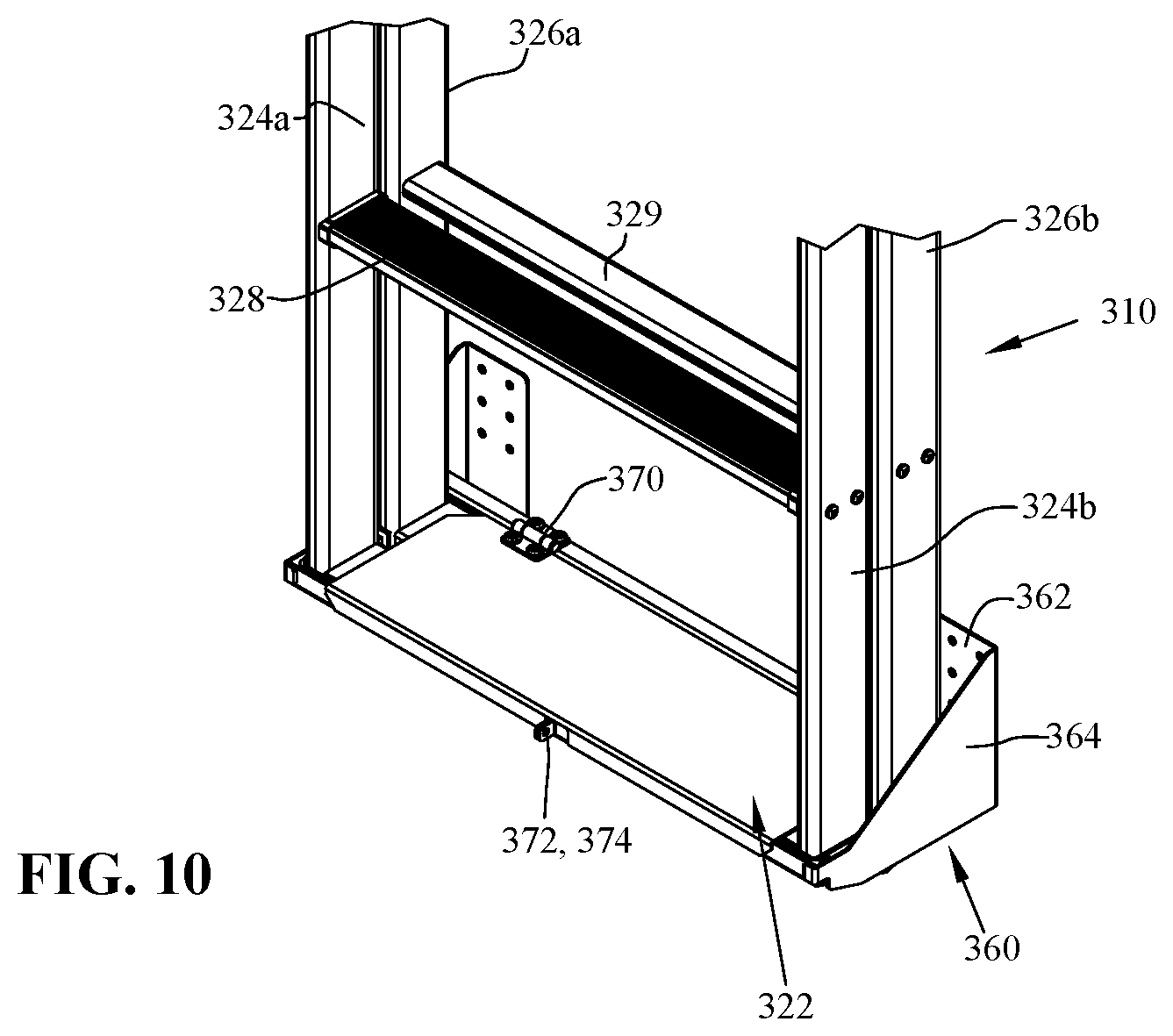 Patent US12590492 Figure 8 – Removable step ladder for recreational vehicle