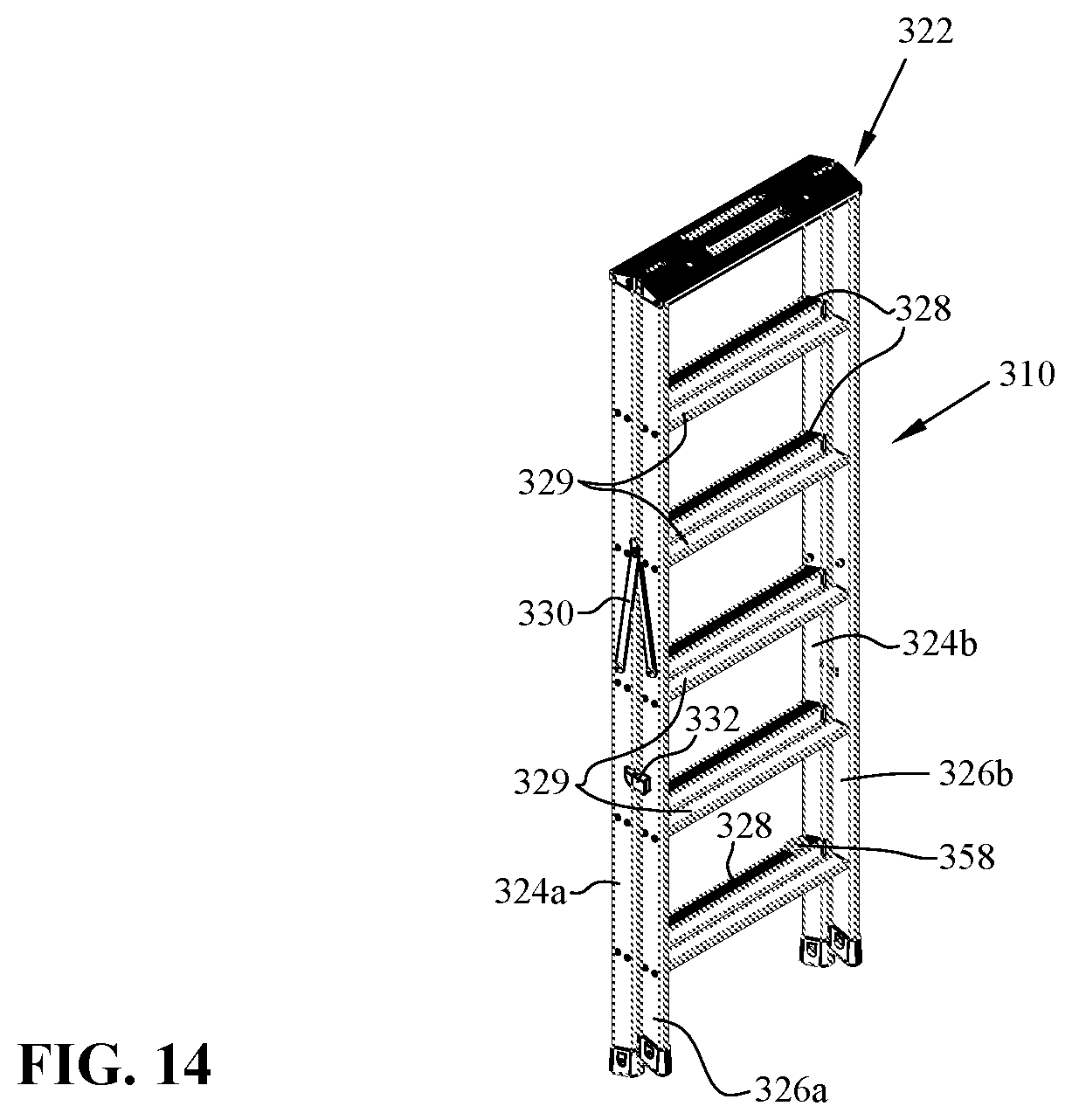 Patent US12590492 Figure 12 – Removable step ladder for recreational vehicle