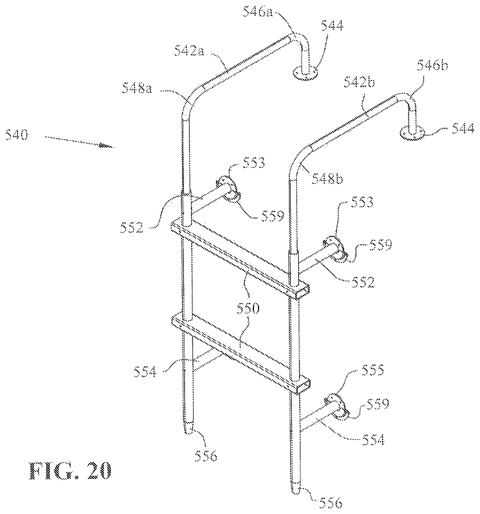 Patent US12590492 Figure 17 – Removable step ladder for recreational vehicle