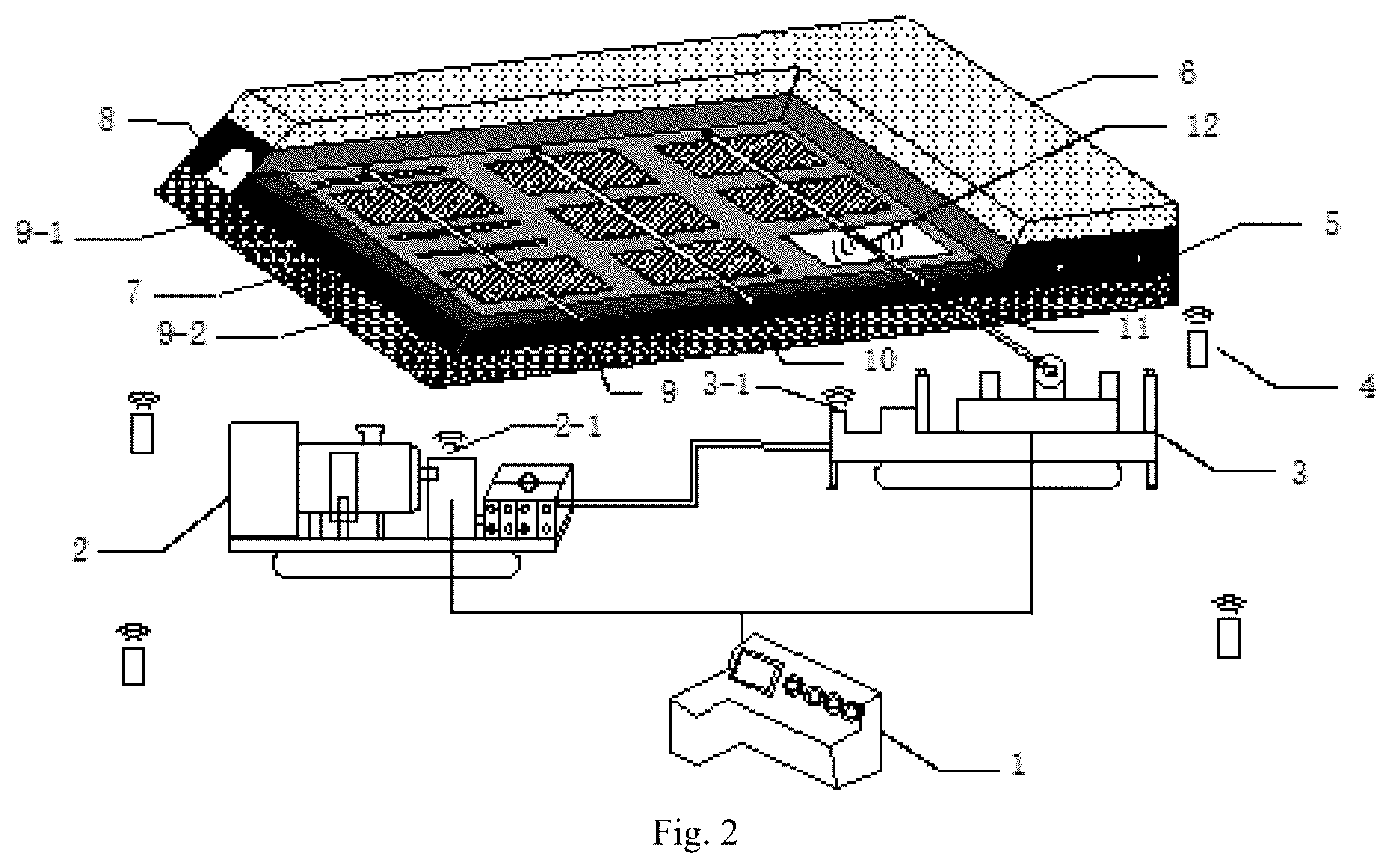 Patent US12590493 Figure 2 – High pressure water jet automatic drilling and cutting collaborative system and method for coal seams