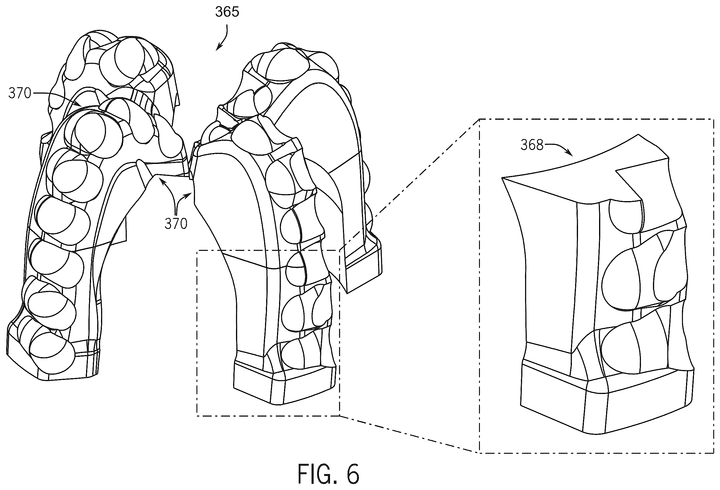 Patent US12590494 Figure 9 – Drilling tool having pre-fabricated components