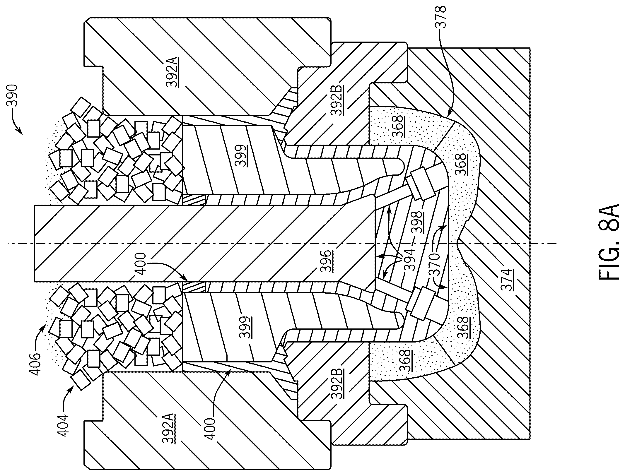 Patent US12590494 Figure 12 – Drilling tool having pre-fabricated components