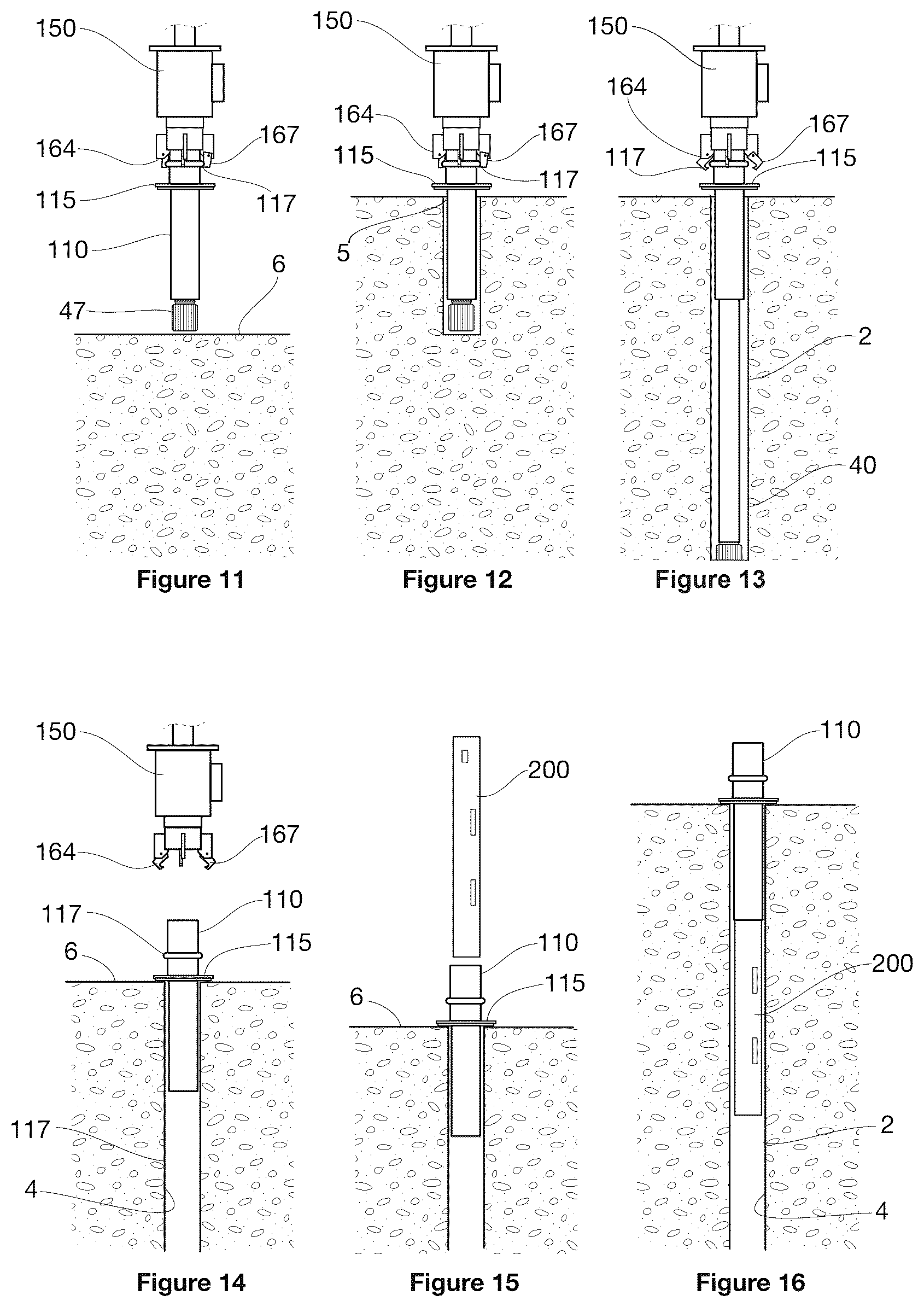 Patent US12590496 Figure 5 – Apparatus and method for supporting a collar region of a blast hole during drilling