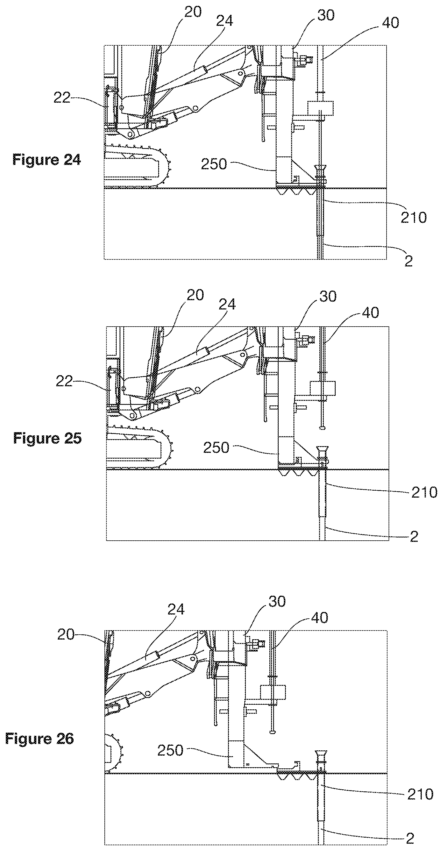 Patent US12590496 Figure 9 – Apparatus and method for supporting a collar region of a blast hole during drilling