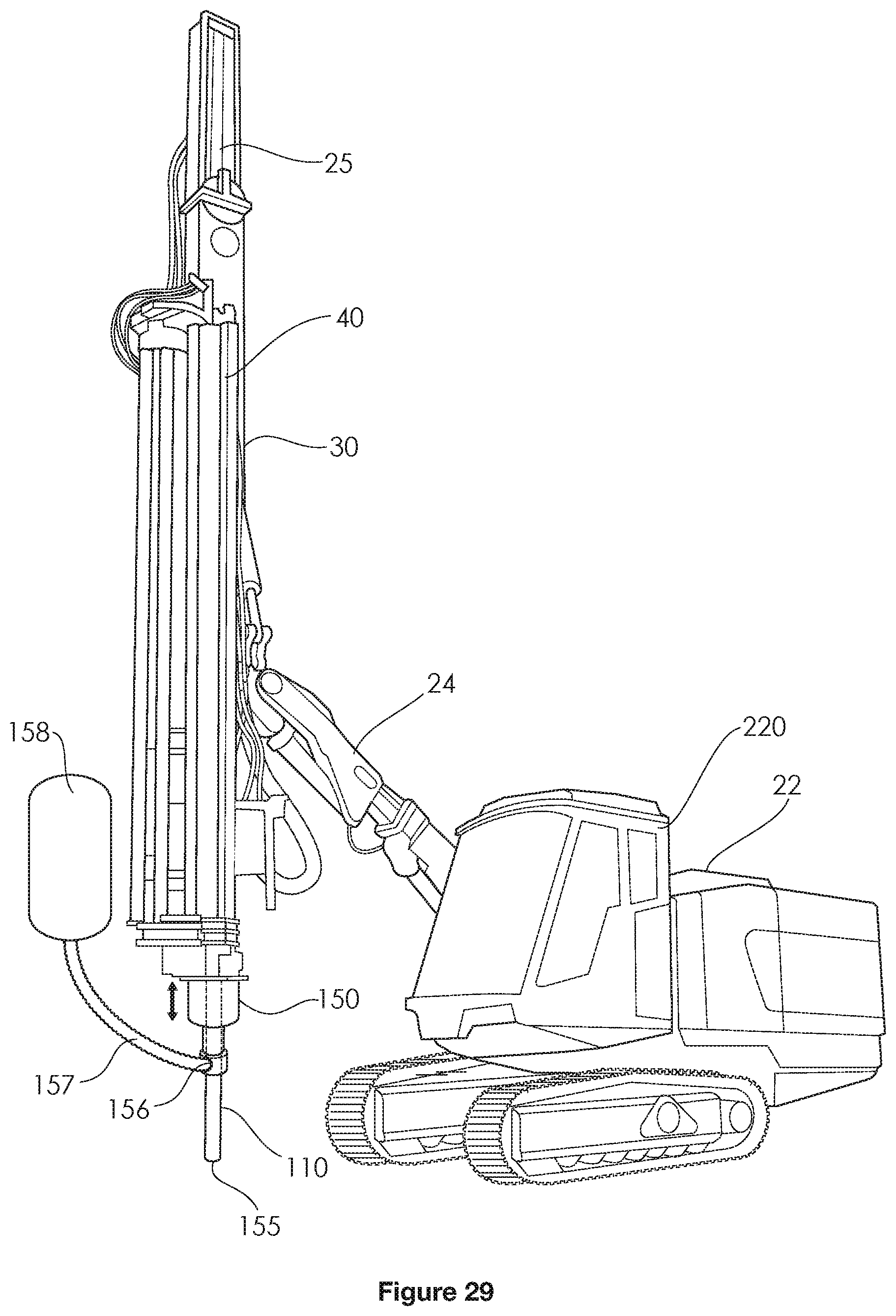 Patent US12590496 Figure 11 – Apparatus and method for supporting a collar region of a blast hole during drilling