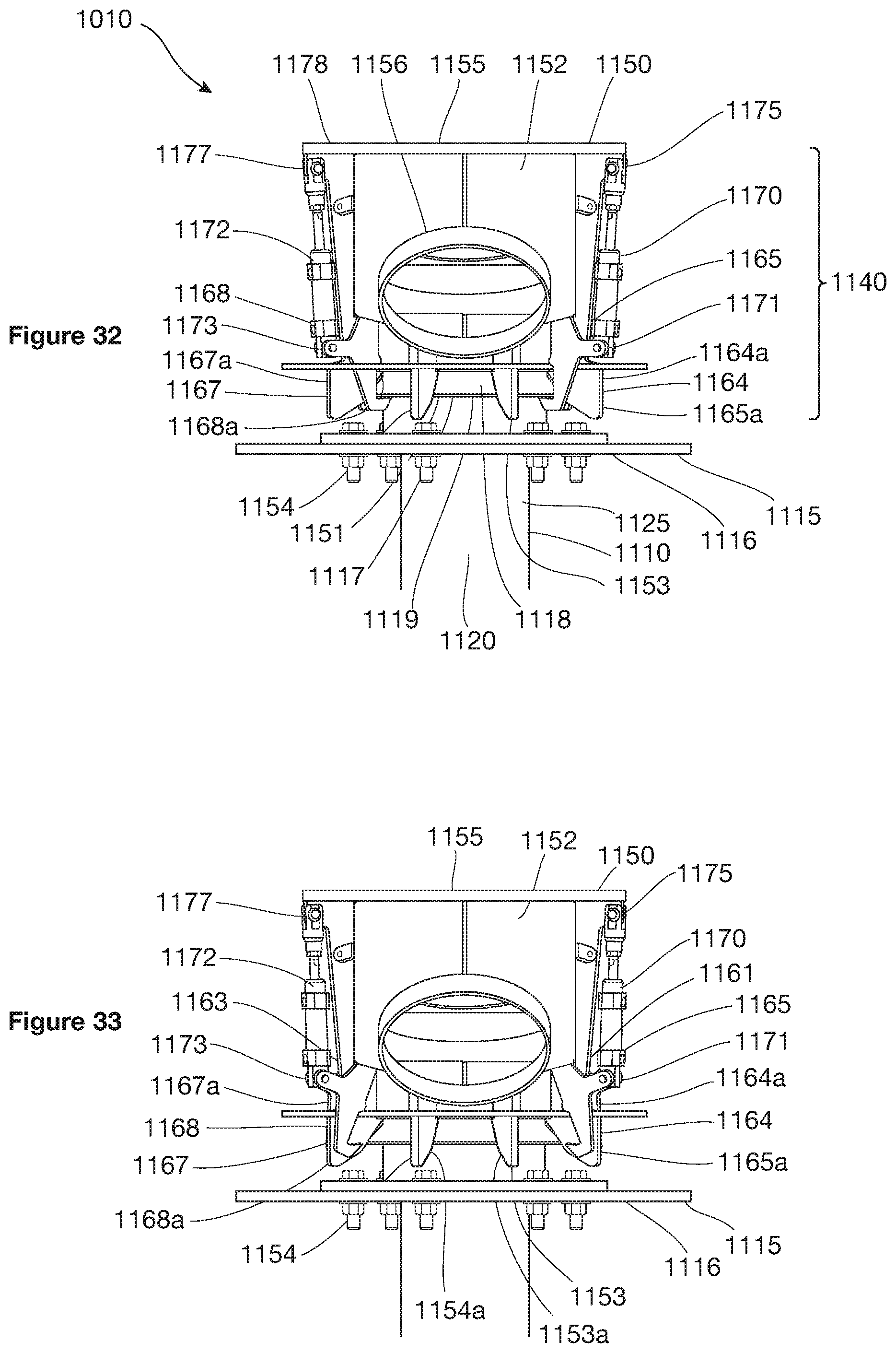 Patent US12590496 Figure 13 – Apparatus and method for supporting a collar region of a blast hole during drilling