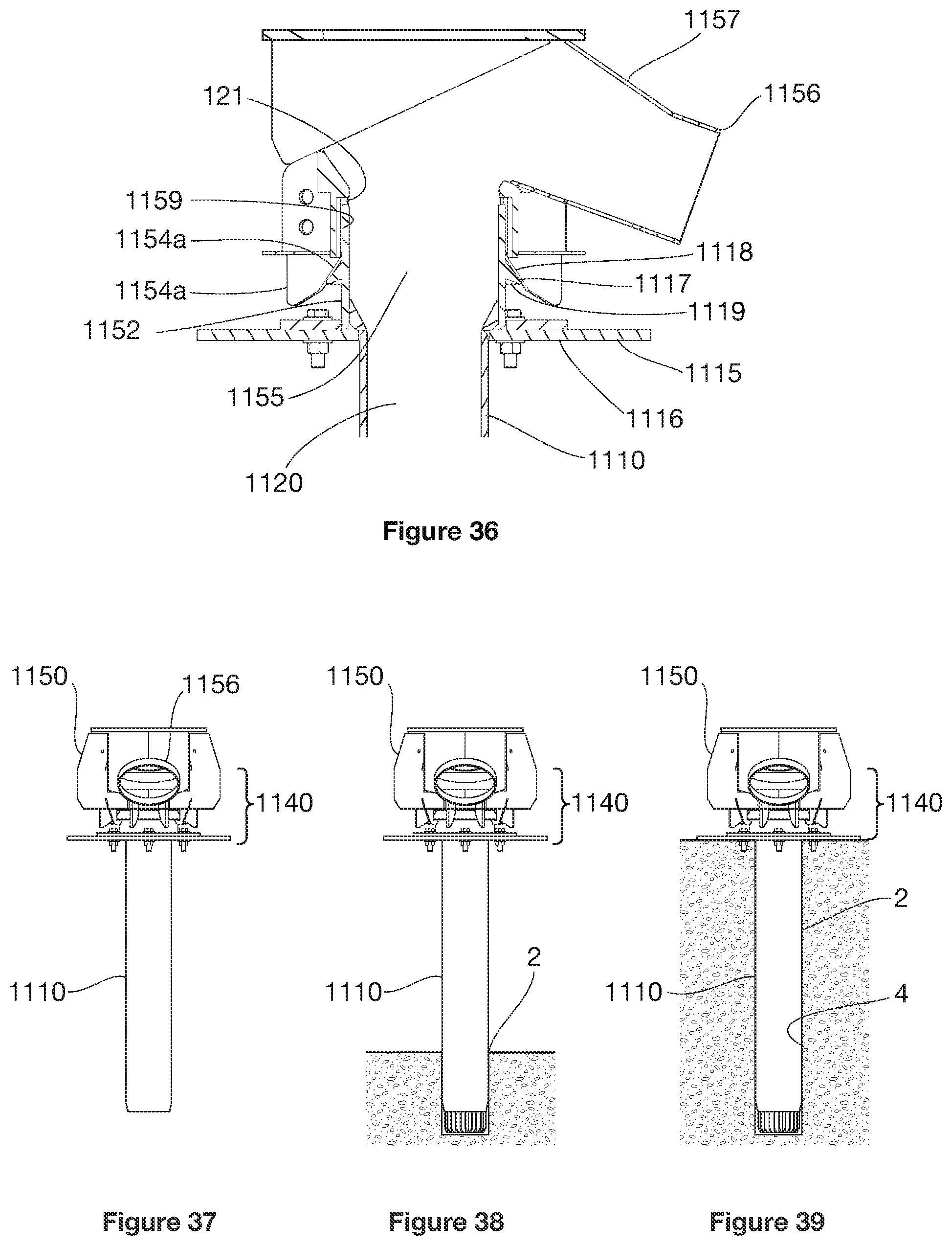 Patent US12590496 Figure 15 – Apparatus and method for supporting a collar region of a blast hole during drilling