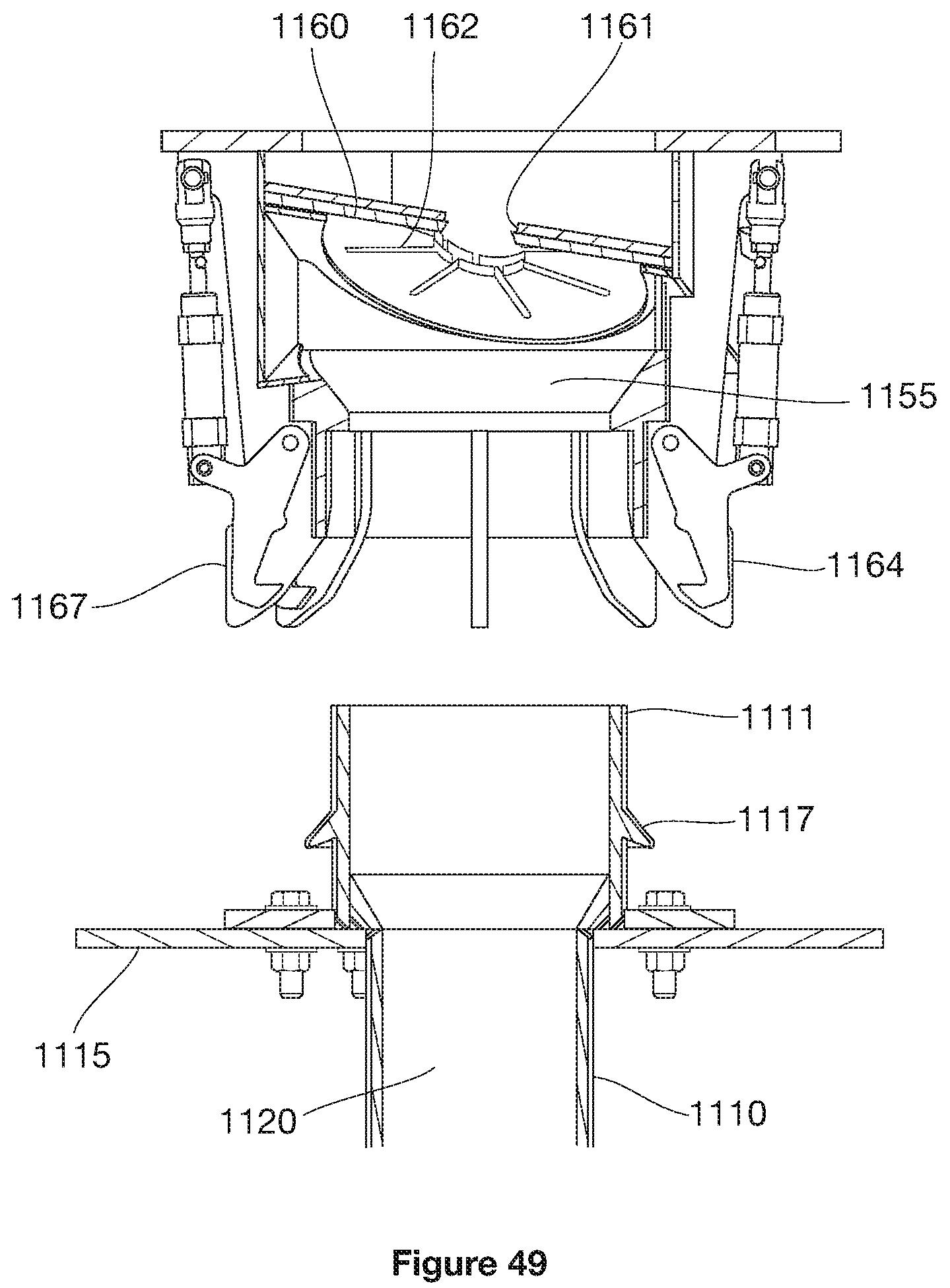 Patent US12590496 Figure 18 – Apparatus and method for supporting a collar region of a blast hole during drilling
