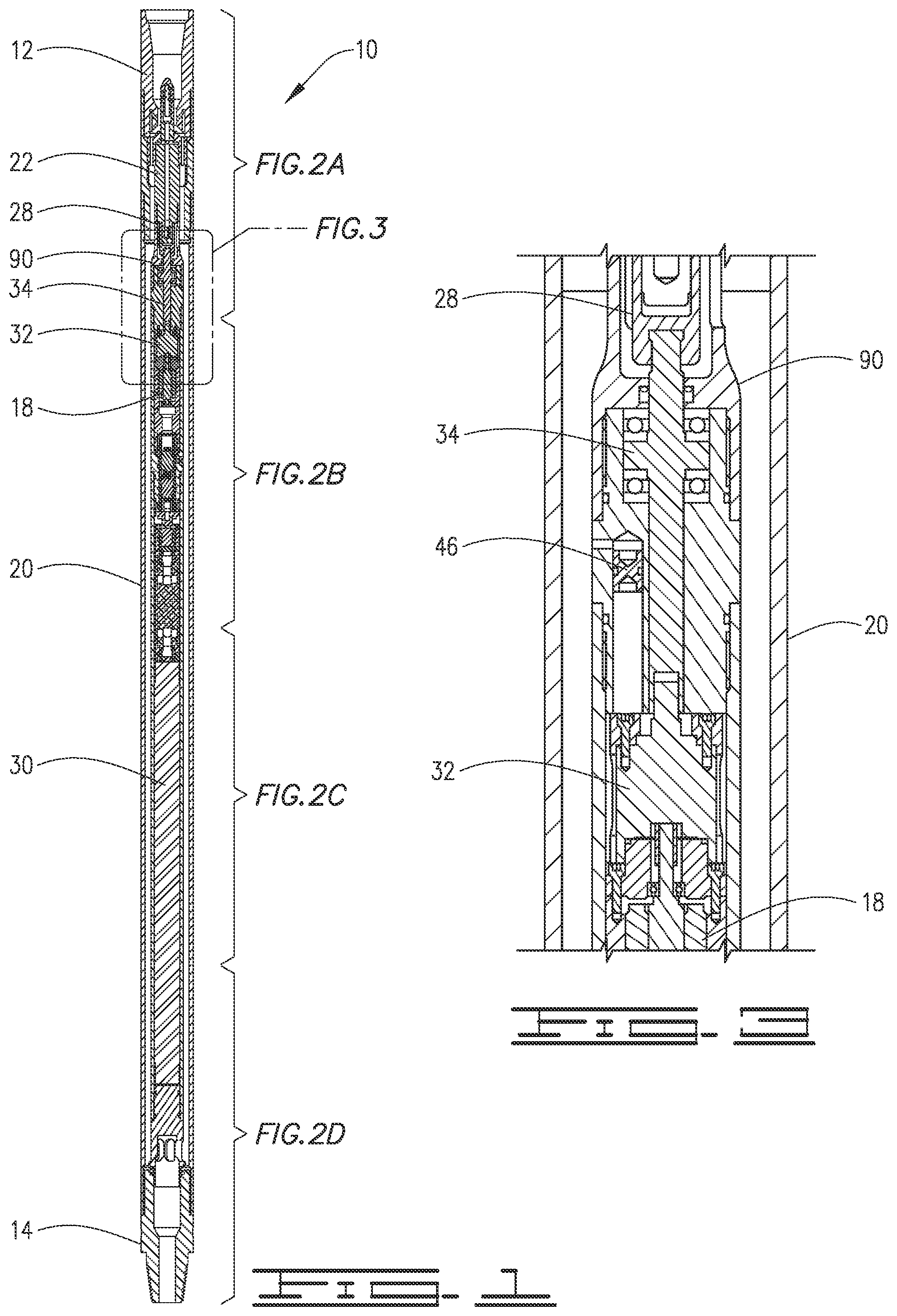 Patent US12590500 Figure 1 – Extended reach and jarring tool for a bottom hole assembly
