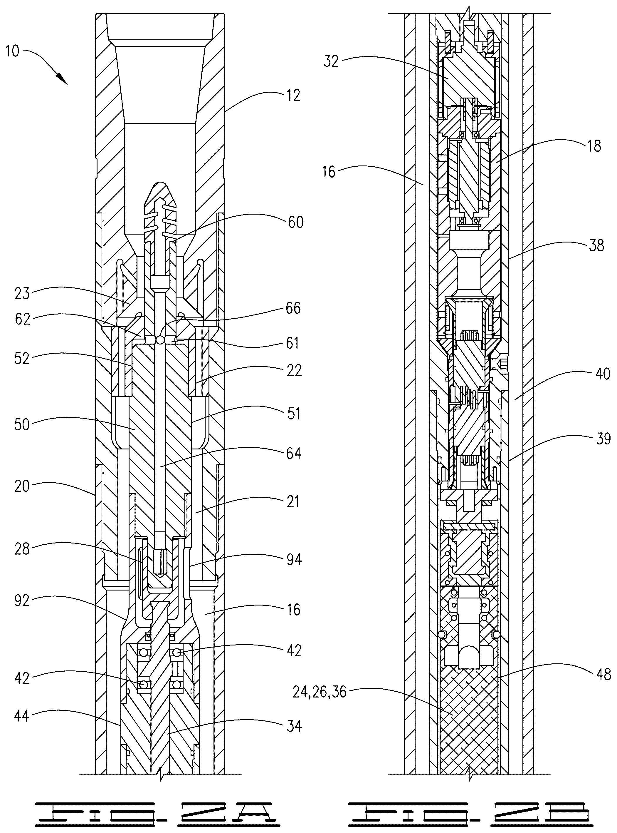 Patent US12590500 Figure 2 – Extended reach and jarring tool for a bottom hole assembly
