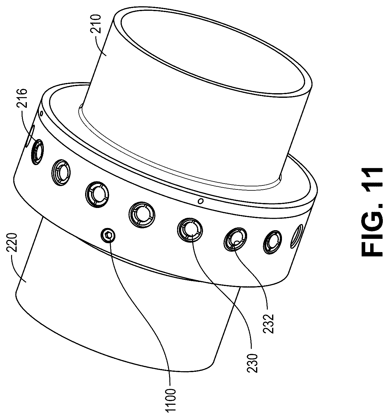 Patent US12590501 Figure 8 – Surface swivel for wellhead orientation
