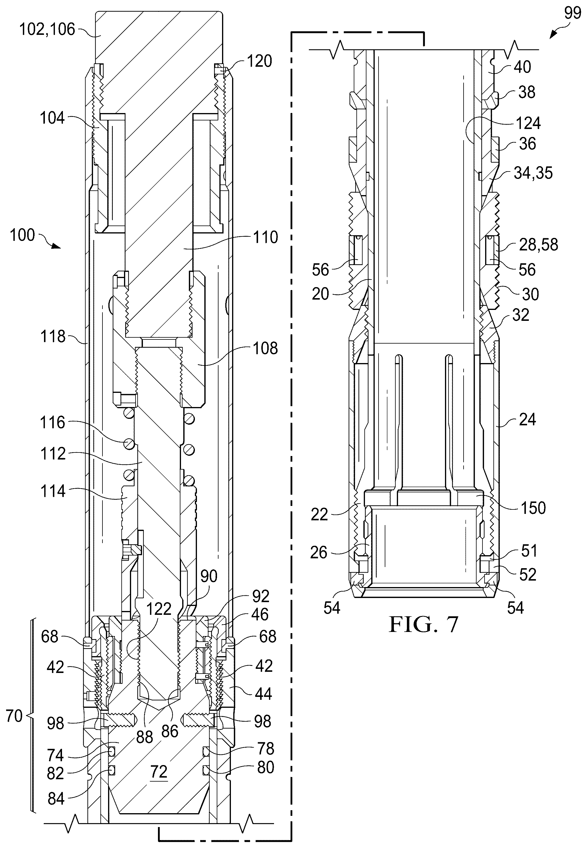 Patent US12590507 Figure 5 – Wireline-set plug apparatus operable for holding pressure or as an ESP catcher