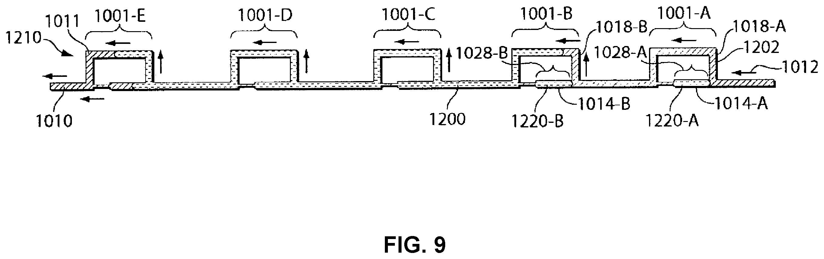 Patent US12590508 Figure 9 – Manipulation of fluids, fluid components and reactions in microfluidic systems