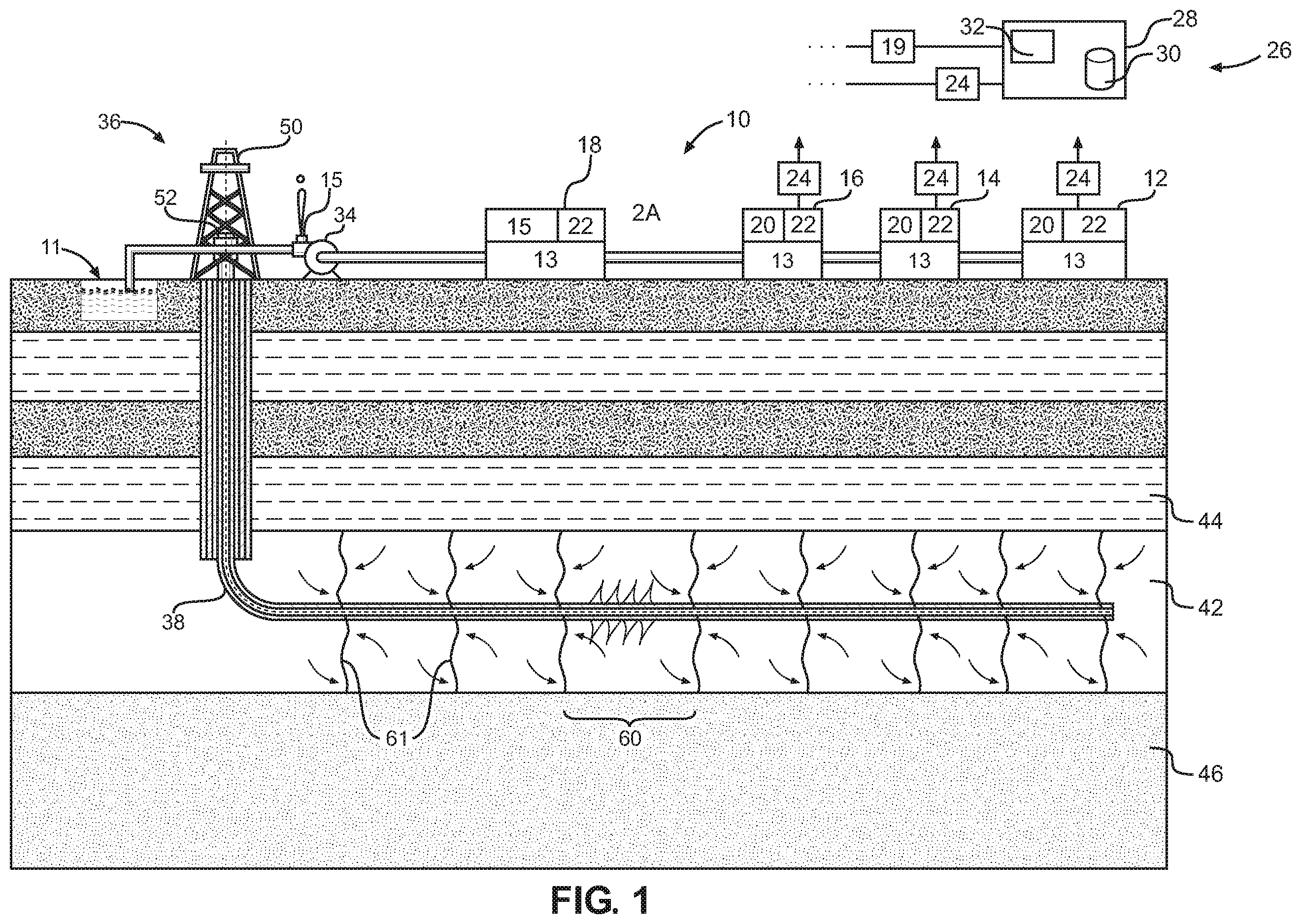 Patent US12590510 Figure 1 – Slurrification and disposal of waste by pressure pumping into a subsurface formation