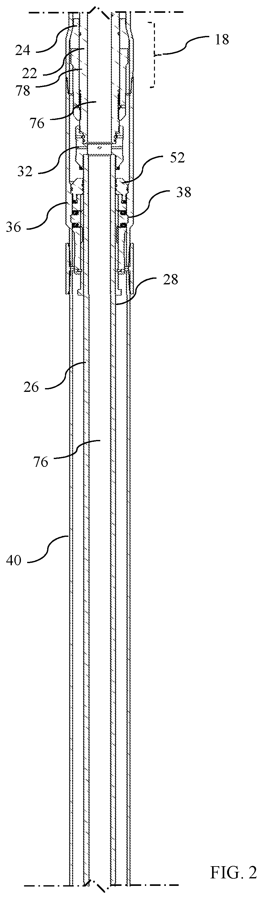 Patent US12590514 Figure 2 – System for hydraulically expanding a liner hanger